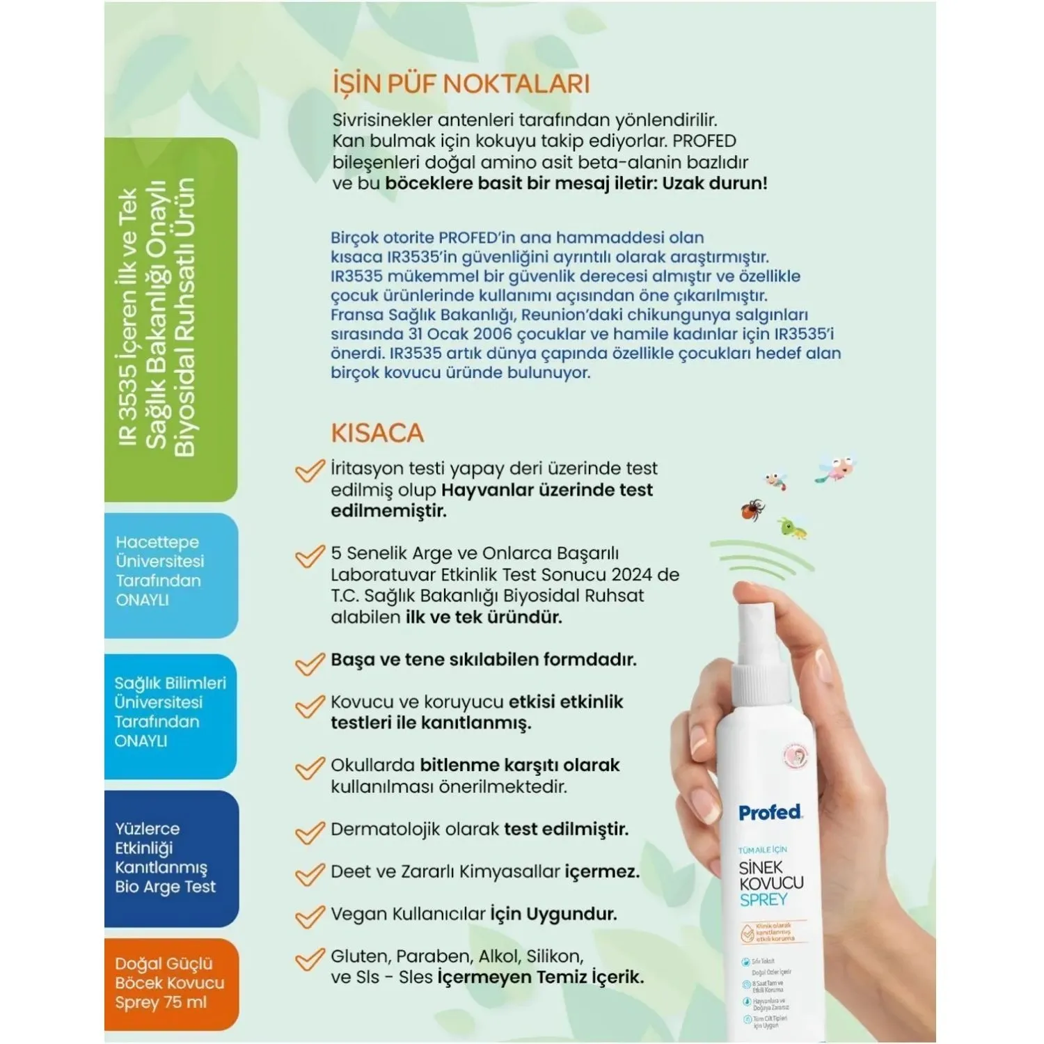 Profed Sinek Kovucu Sprey 75 ml