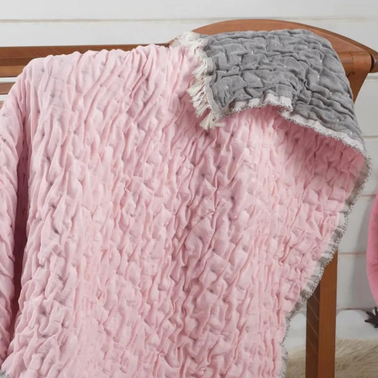 Mixi Baby Müslin Örtü İçi Dolgulu Pembe