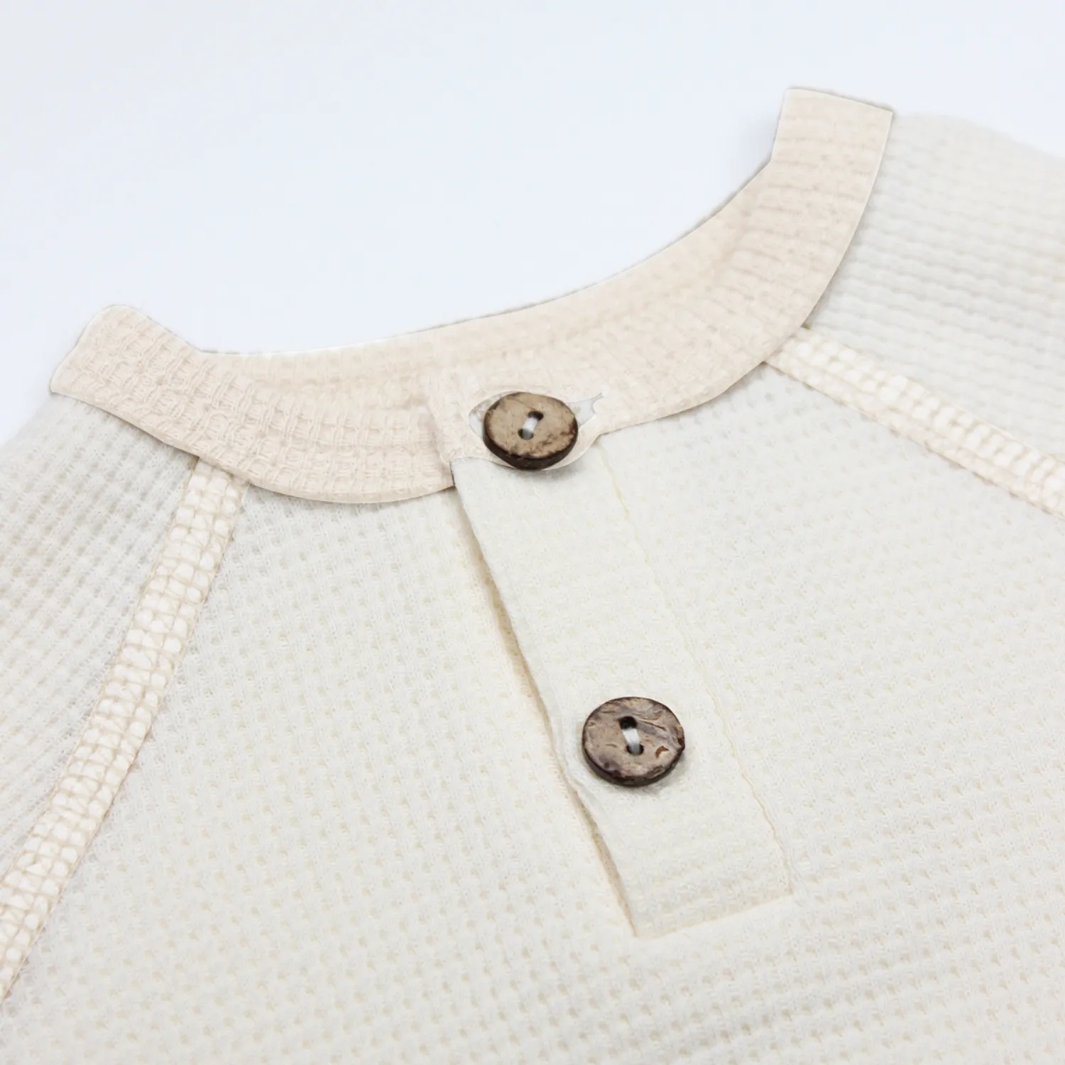 Bistyle Organik 2li Takım Waffle Natural Style Krem