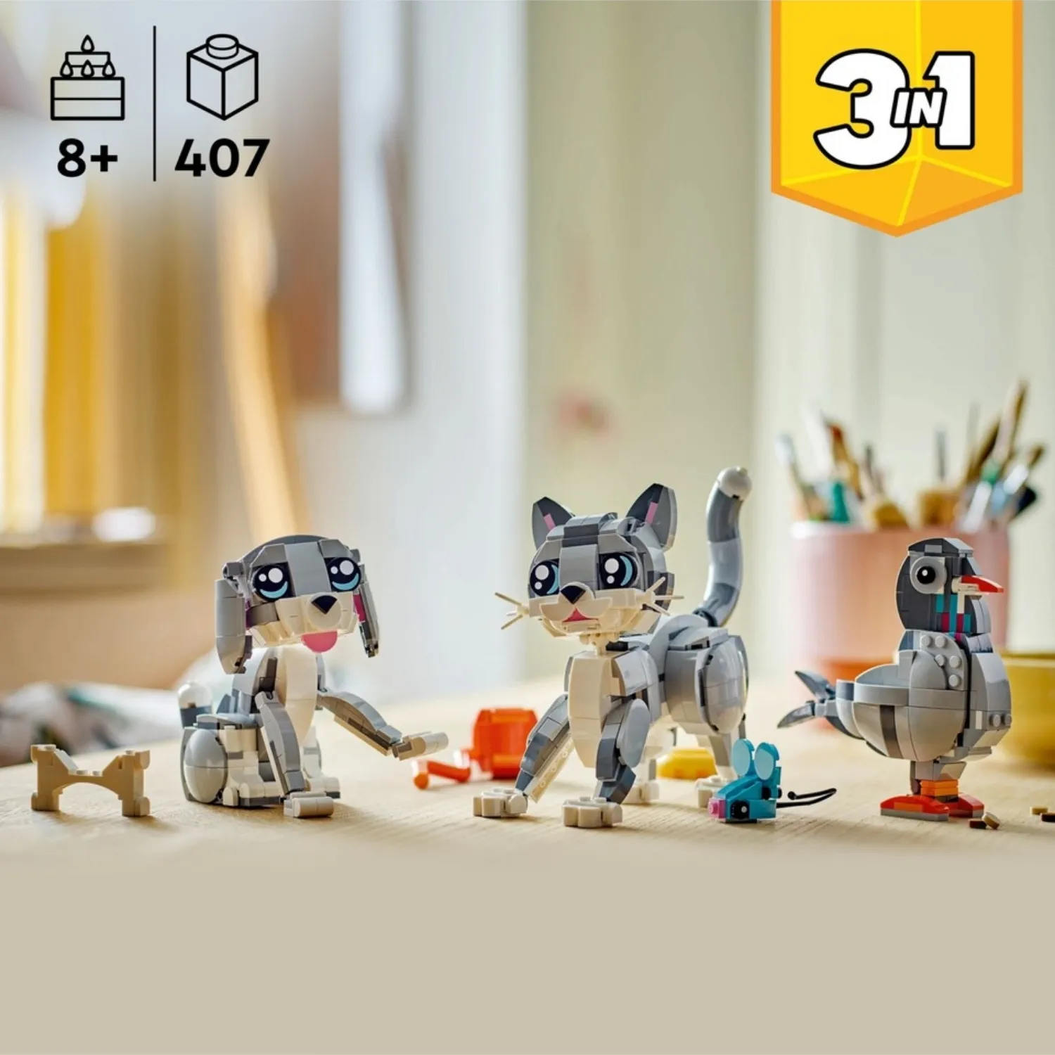 LEGO Creator 3’ü 1 Arada Oyunbaz Kedi 31163