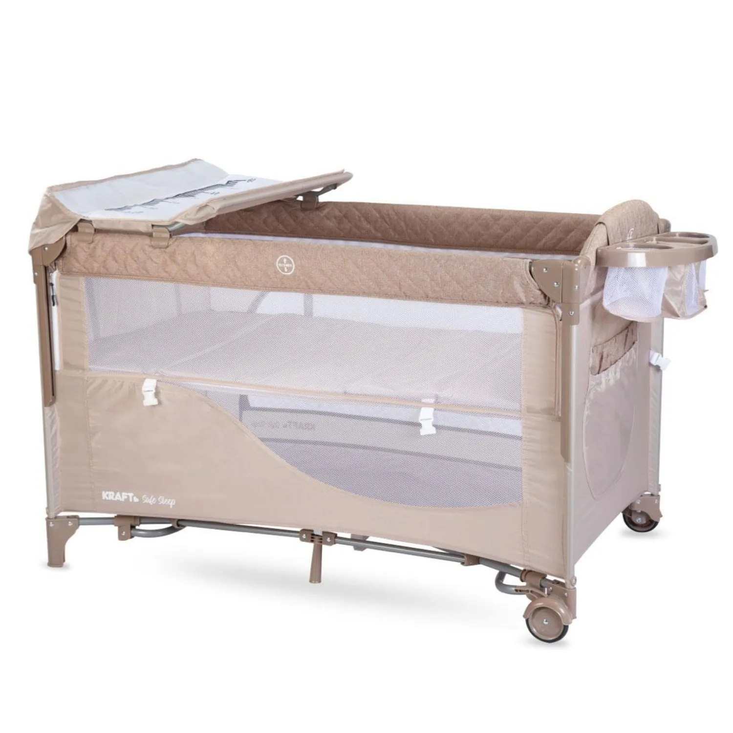 Kraft Safe Sleep Anne Yanı Oyun Parkı 70x120 cm Beige