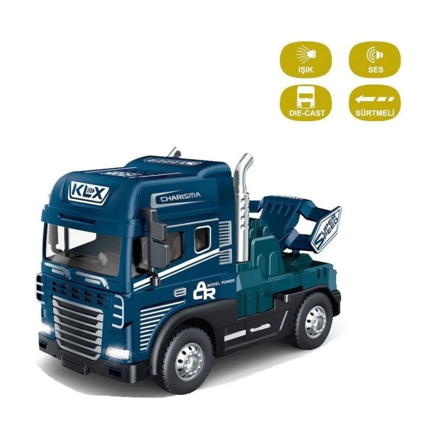 Vardem Sürtmeli Işıklı Müzikli 1:24 Beton Mikseri Tır