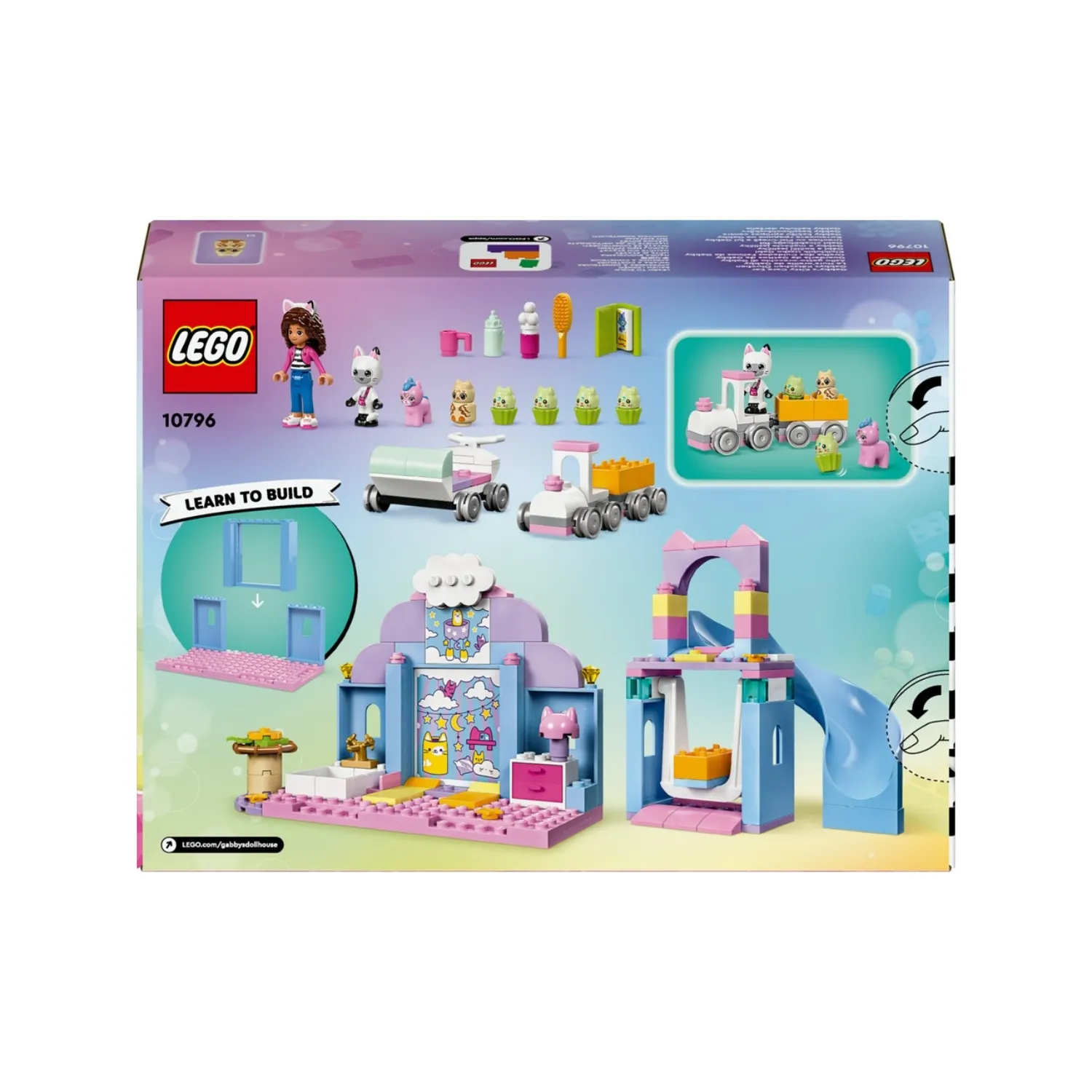 LEGO 4+ Gabby’s Dollhouse Gabby’nin Kedicik Bakım Odası 10796