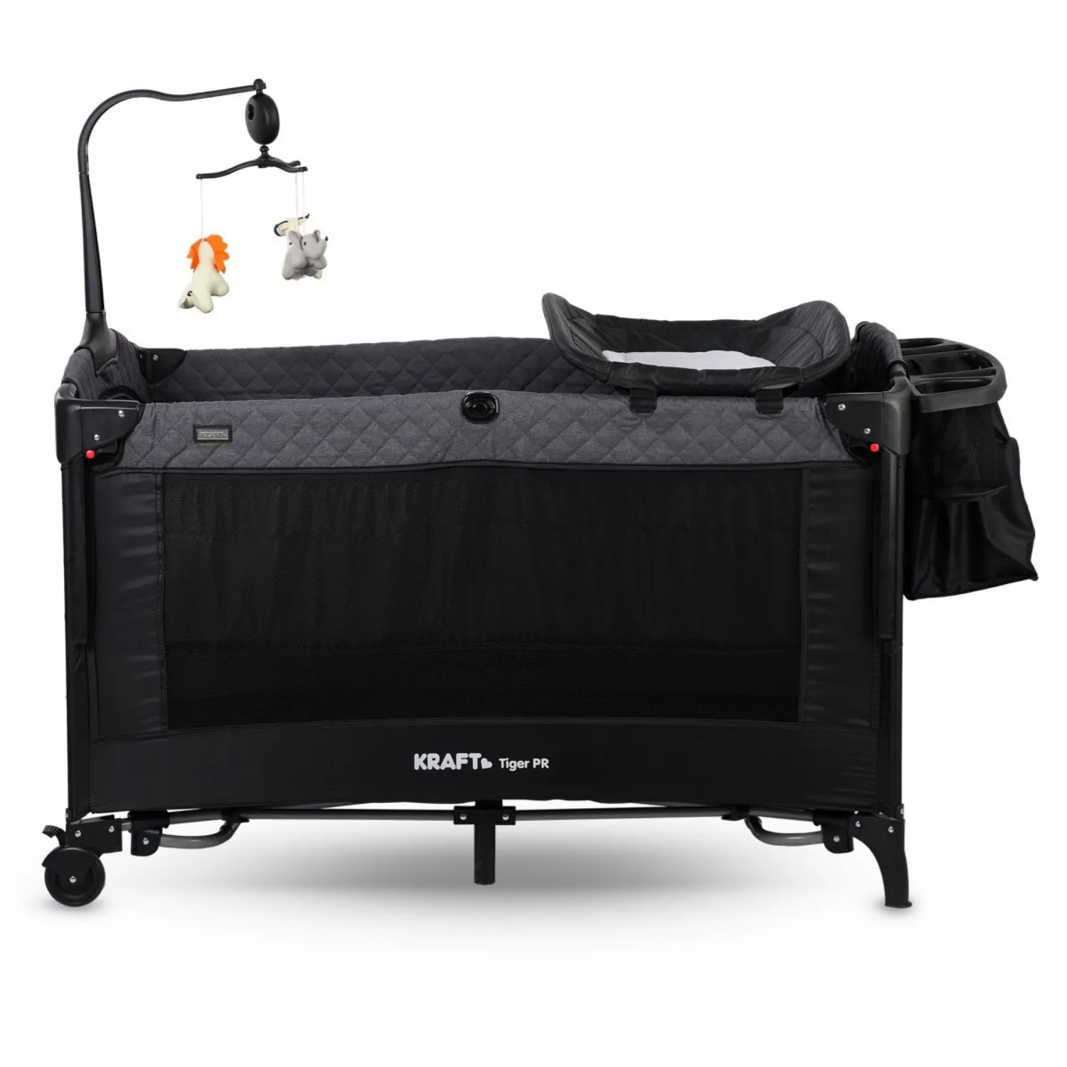 Kraft Tiger Anne Yanı Oyun Parkı 70x120 cm Dark Grey