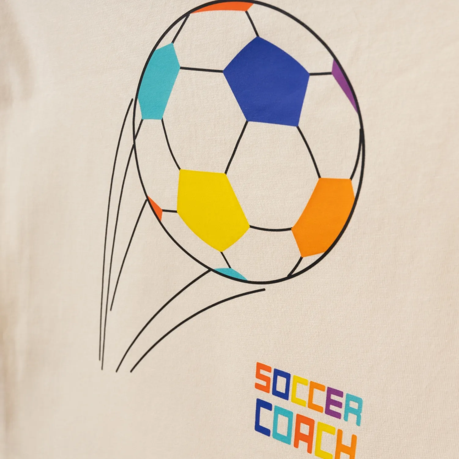 Bebolly 2li Takım Soccer Coach Baskılı Bej
