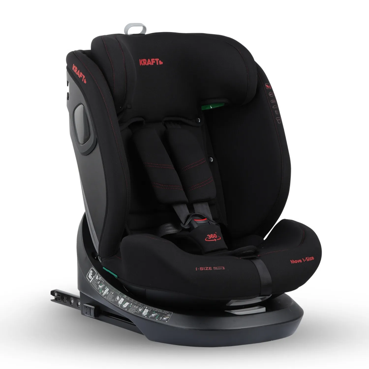 Kraft Move I-Size Oto Koltuğu 0-36 Kg Black Red