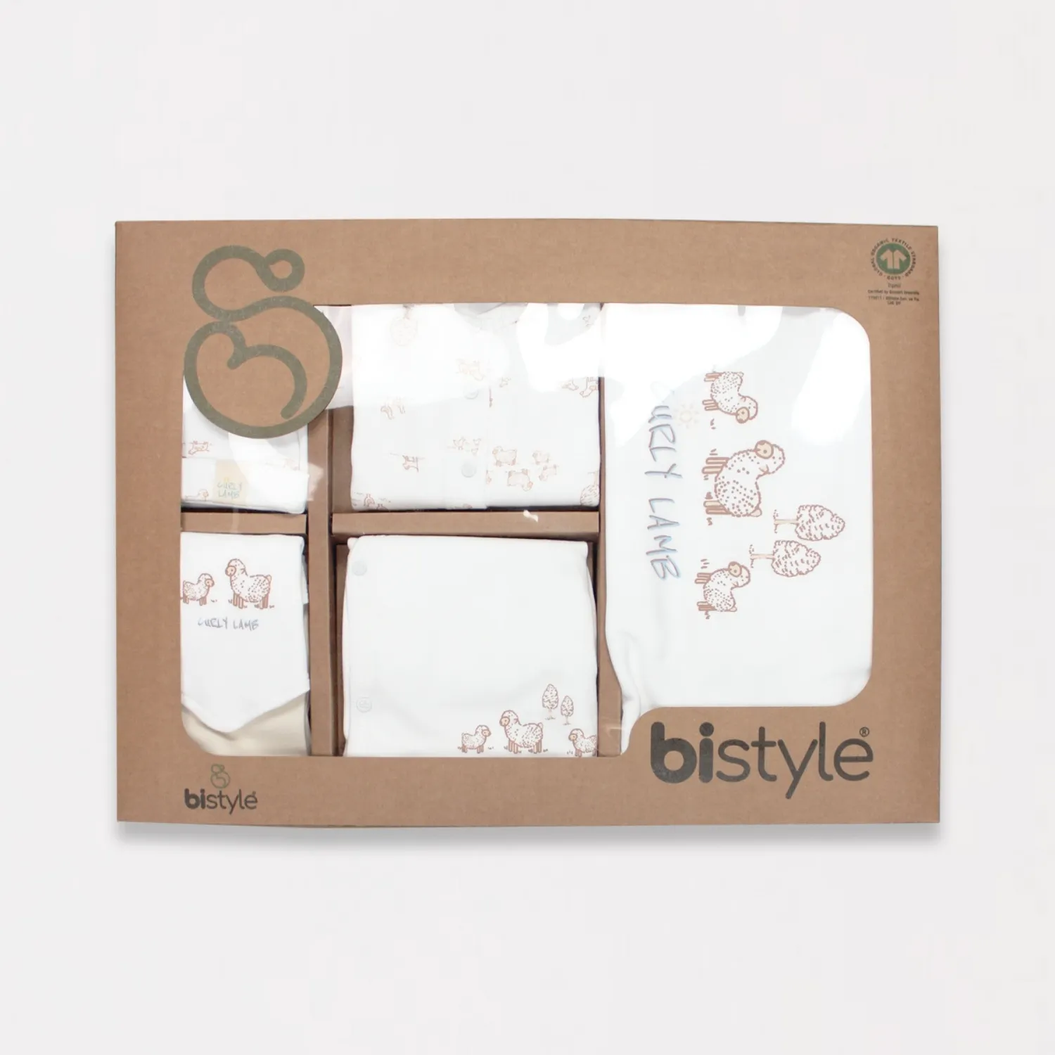 Bistyle Hastane Çıkışı 10lu Curly Lamb Bej Mavi Ekru