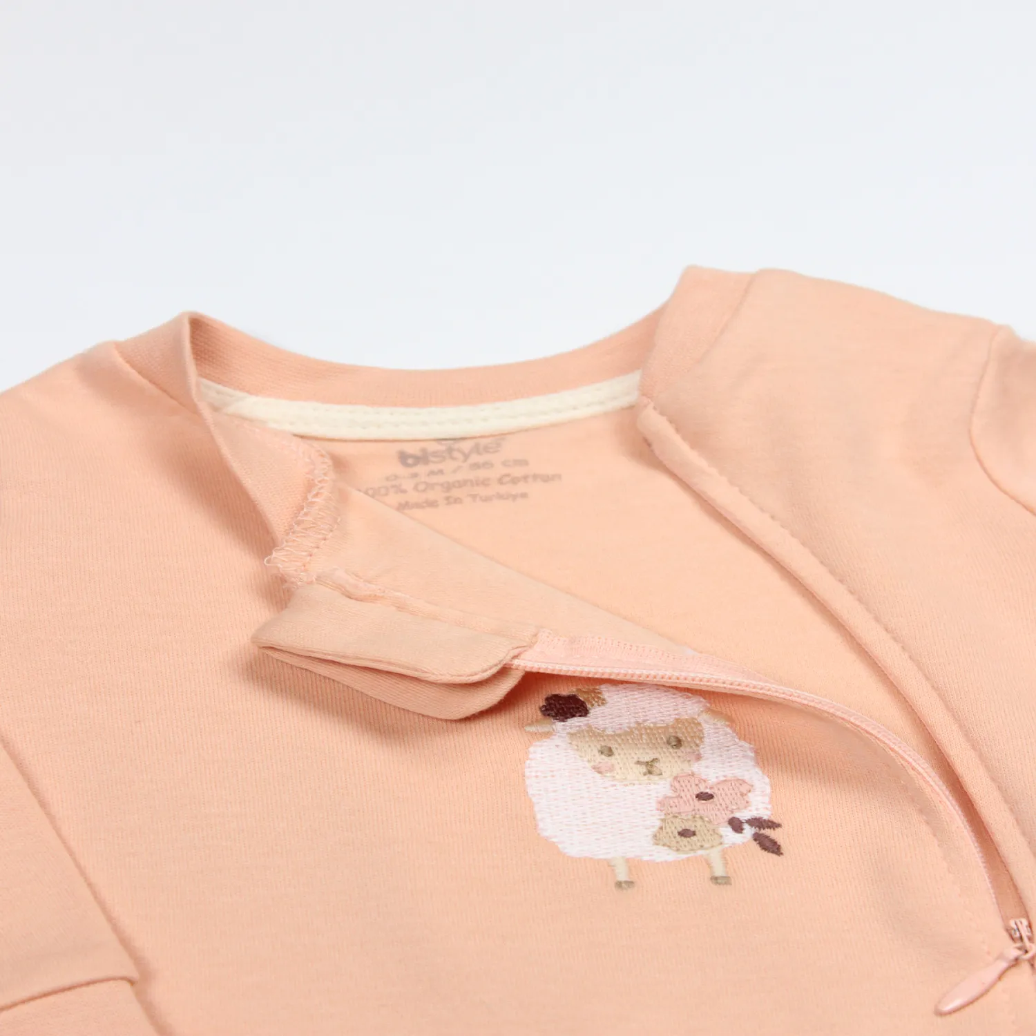 Bistyle Tulum Fermuarlı Sweat Lady Somon