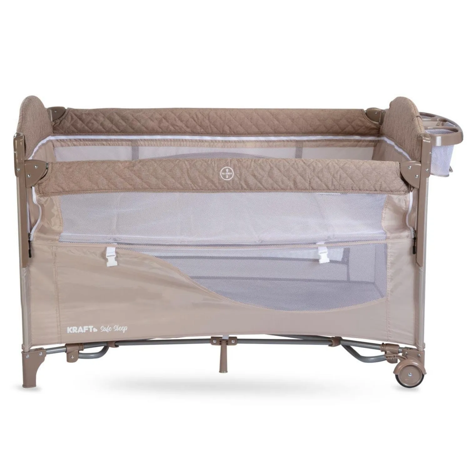 Kraft Safe Sleep Anne Yanı Oyun Parkı 70x120 cm Grey