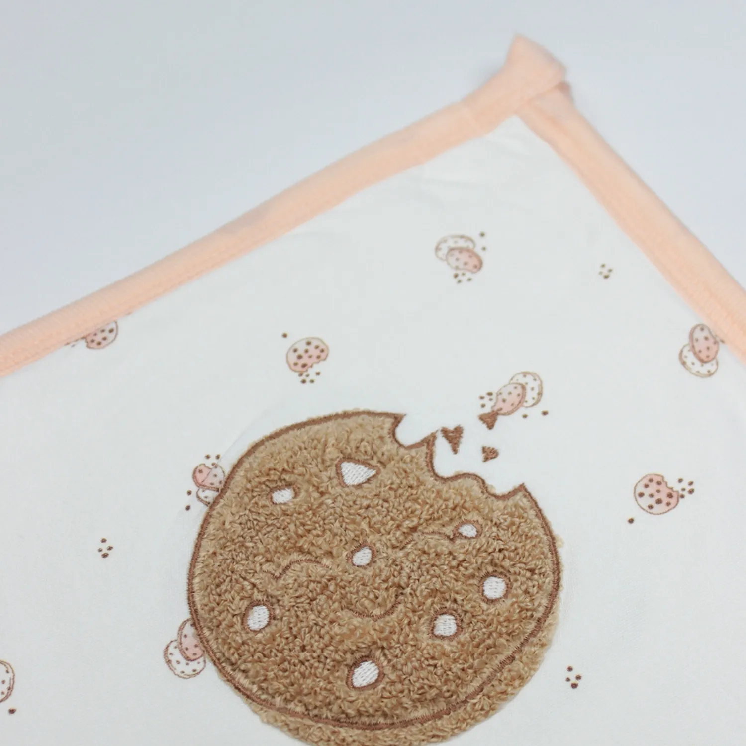 Bistyle Havlu Cookies Cute Happy 85x90cm Somon - Ekru - Bej