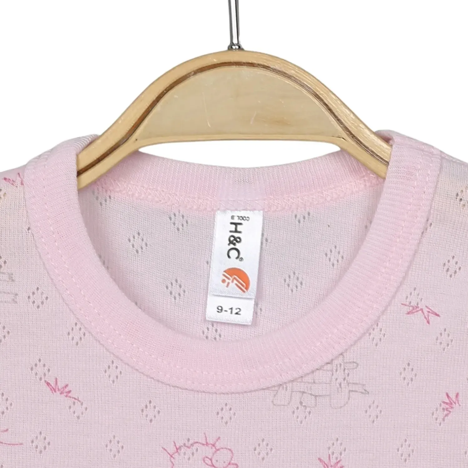 Hvc Bebek Atlet Body Jakarlı Pamuklu Kuzu Desenli Çıtçıtlı Zıbın Pembe 5'li Set Kız Bebek
