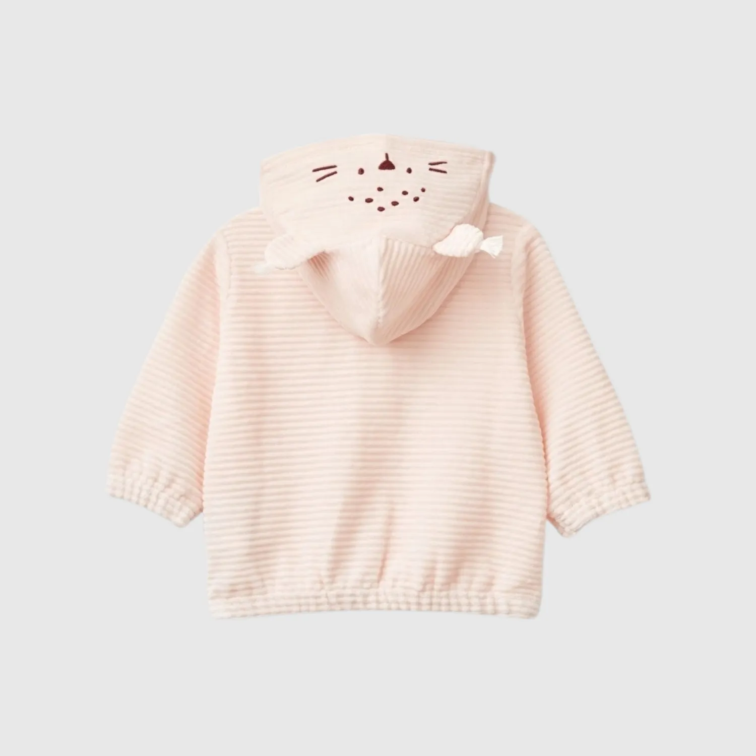 Benetton Ceket Kapüşonlu Açık Pembe