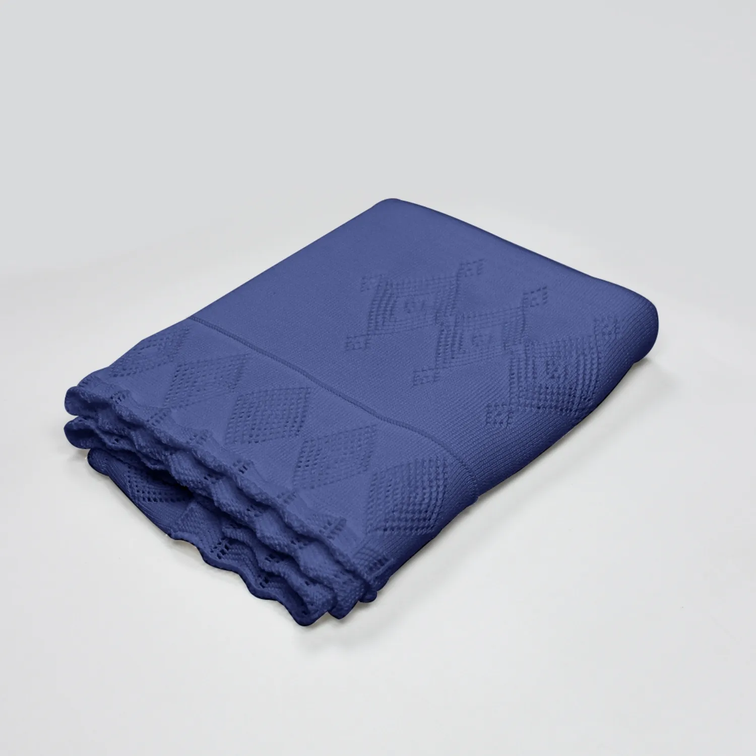 Bistyle Battaniye Triko Knitwear Colors İndigo