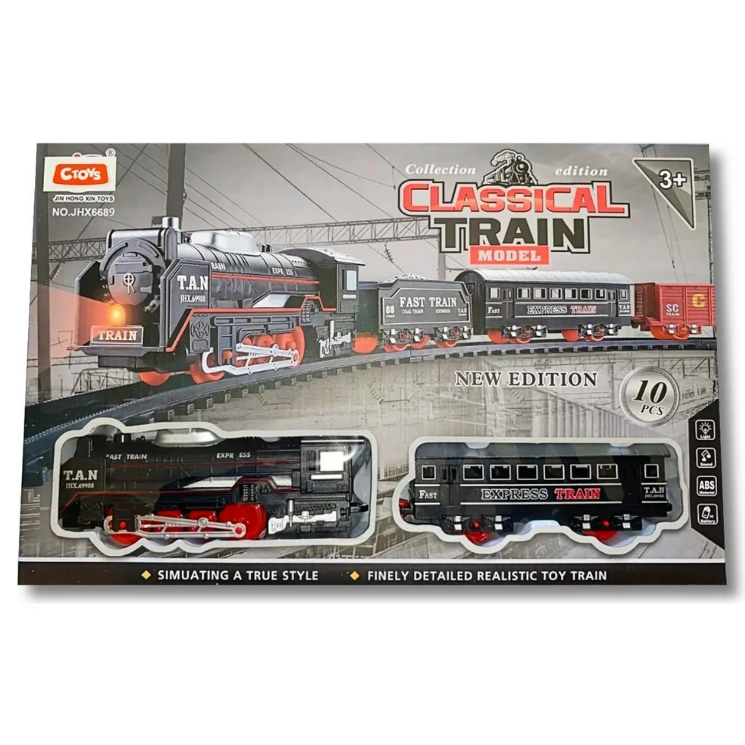 Işıklı Sesli Tren Seti 10 Parça