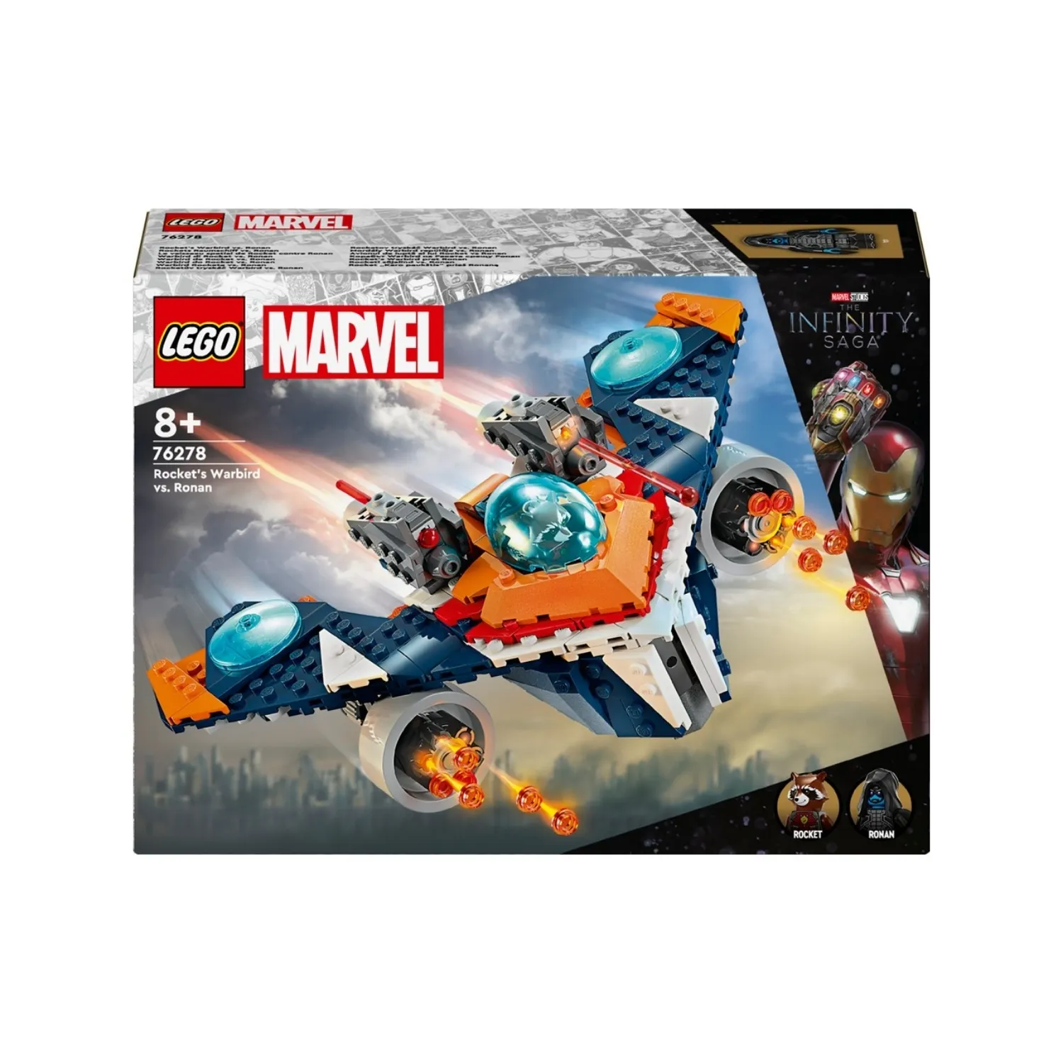 LEGO® Marvel Rocket'in Warbird Aracı Ronan'a Karşı 76278