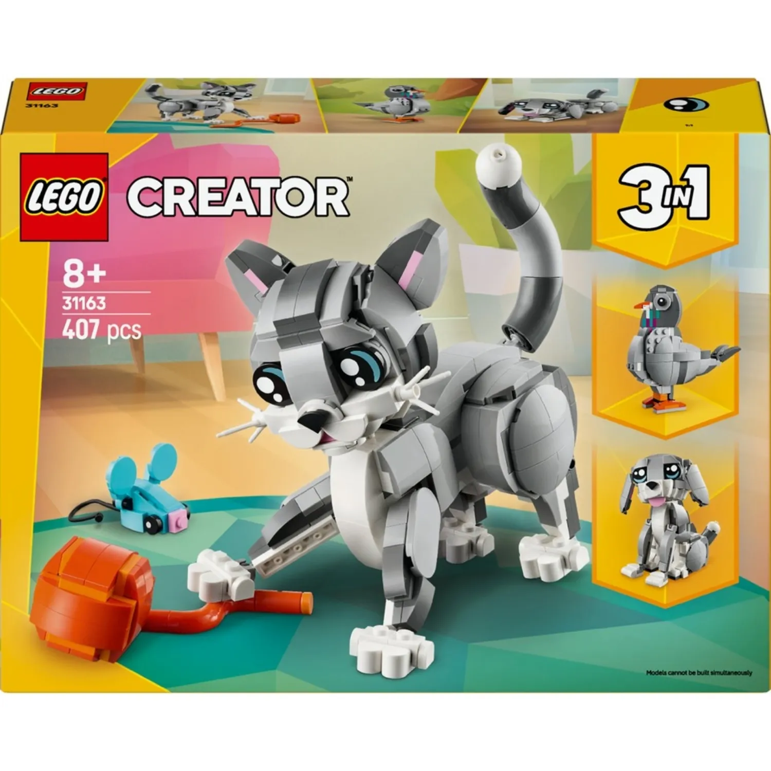 LEGO Creator 3’ü 1 Arada Oyunbaz Kedi 31163