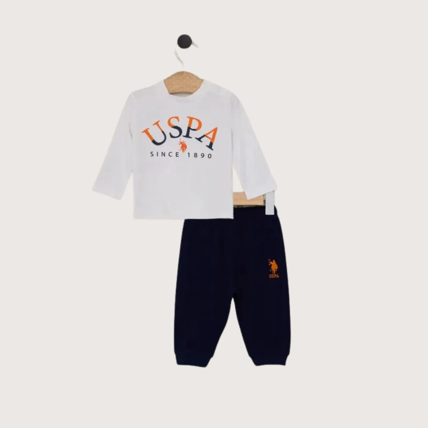 U.S. Polo 2li Takım Krem - Turuncu