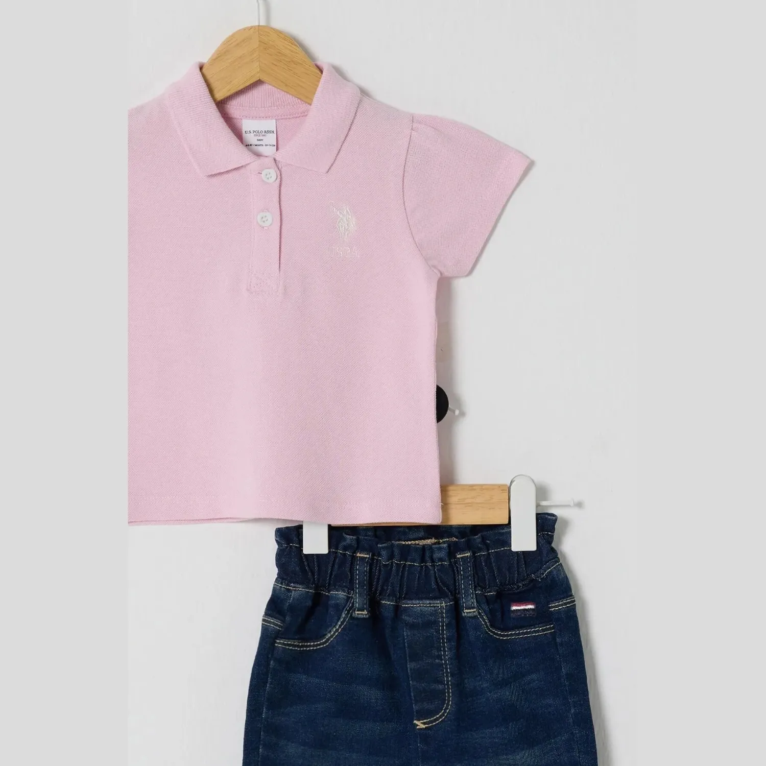 U.S. Polo 2li Takım T-Shirt Toz Pembe