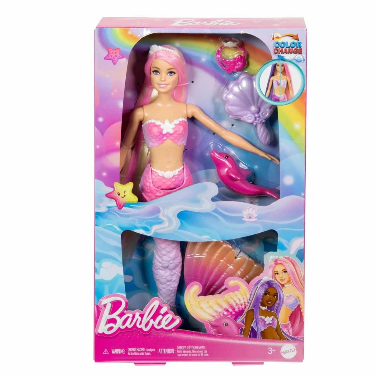 Barbie Renk Değiştiren Deniz Kızı ve Aksesuarları