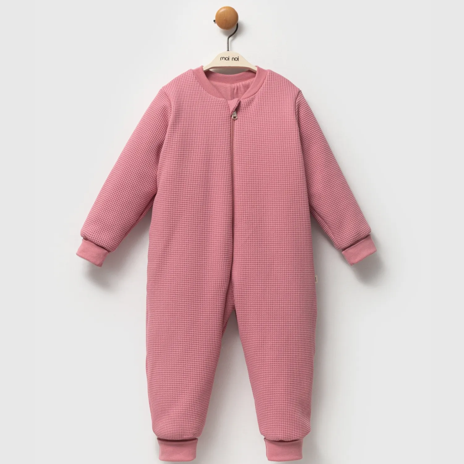 Moi Noi Uyku Tulumu Çoraplı 2,5 Tog Waffle Gül Kurusu