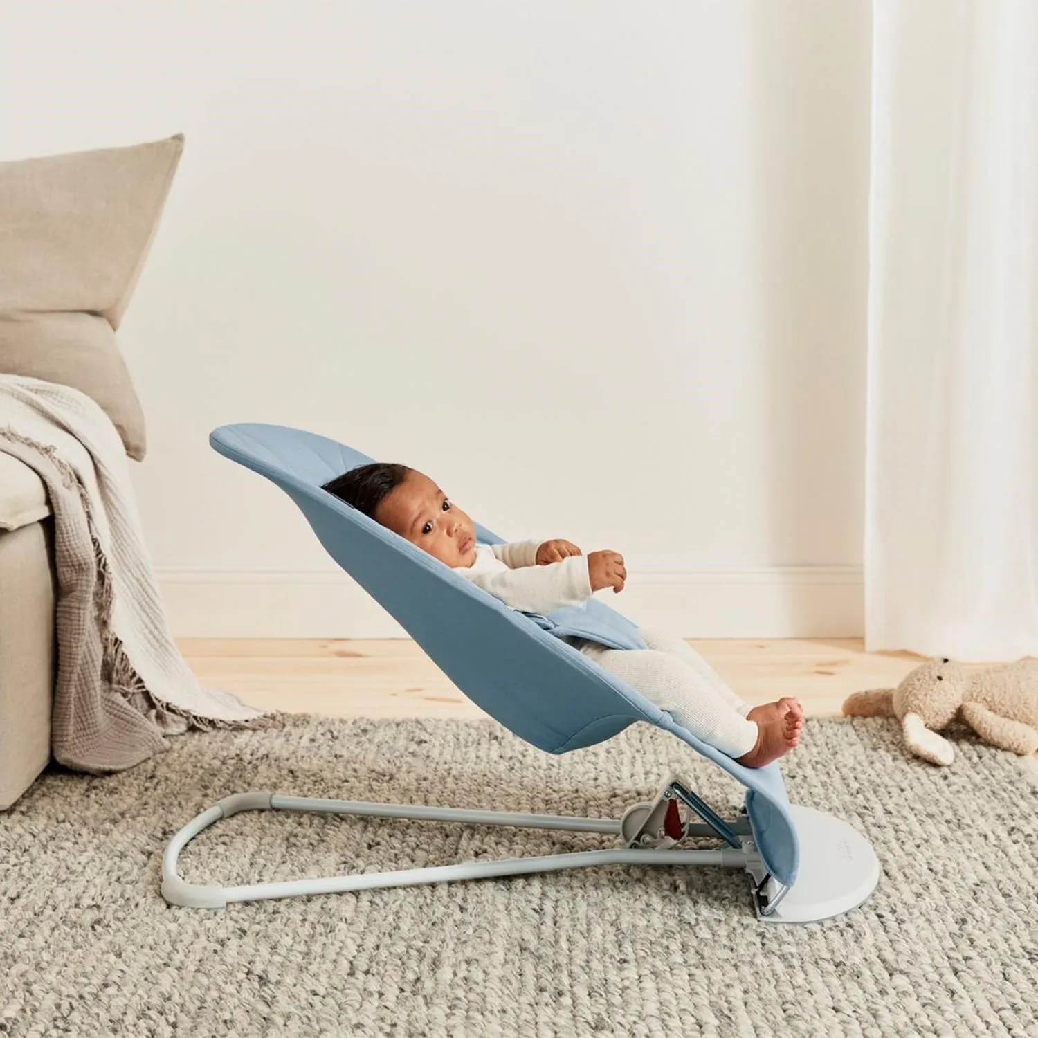 Babybjörn Bliss Ana Kucağı Woven Cotton Petal Blue