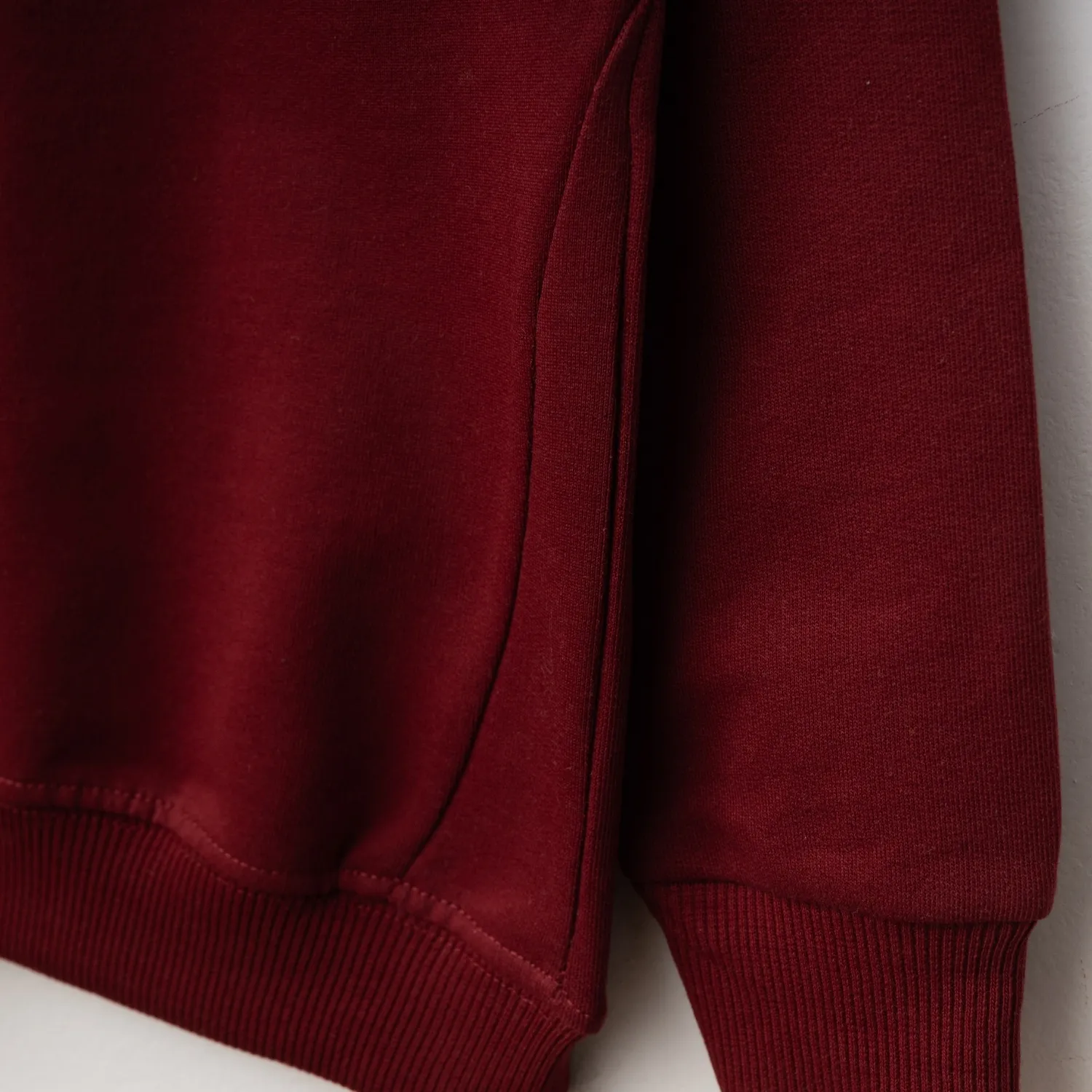 Winimo Sweatshirt Parçalı Basic Bordo