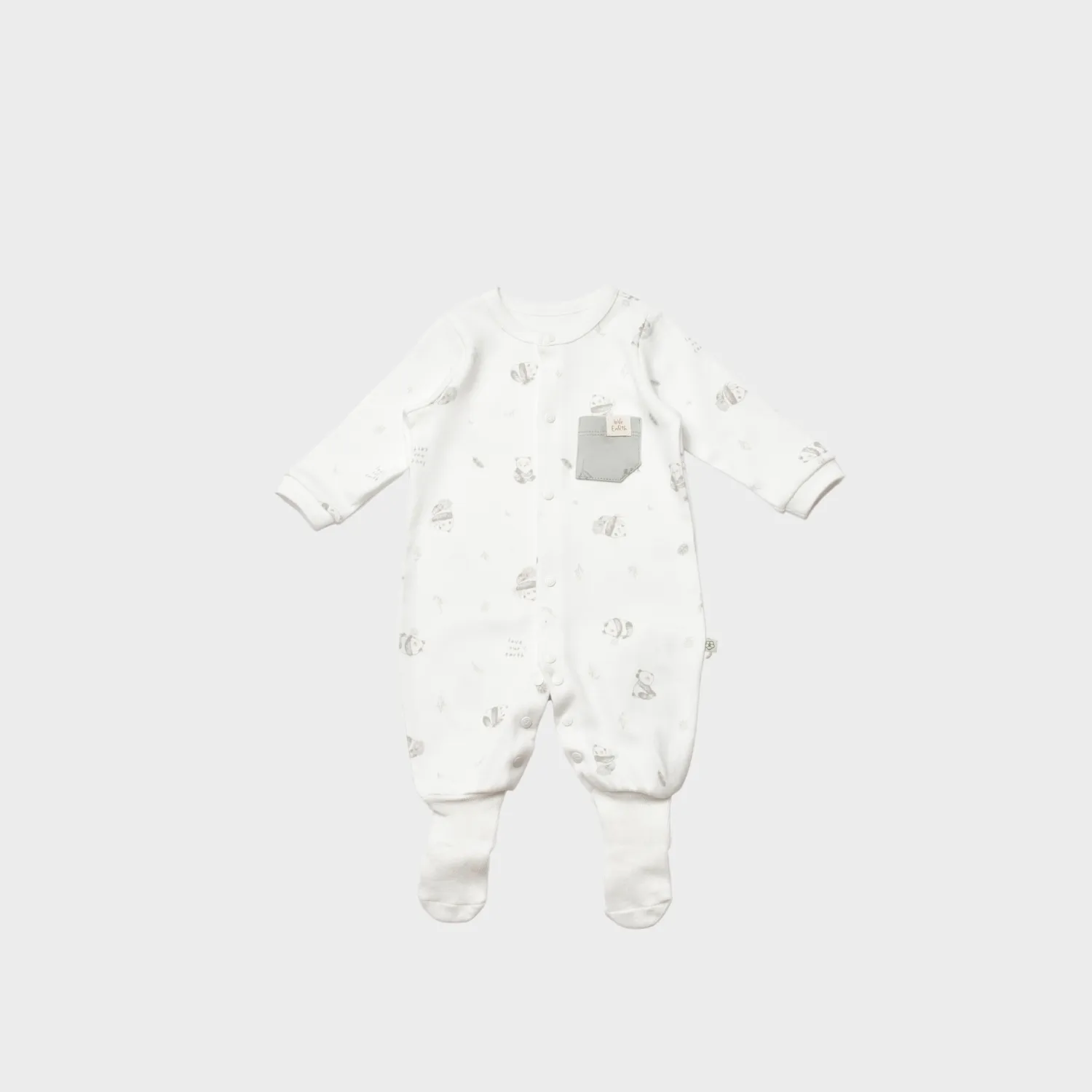 Bibaby Organik Tulum Patikli Love Our Earth Yeşil