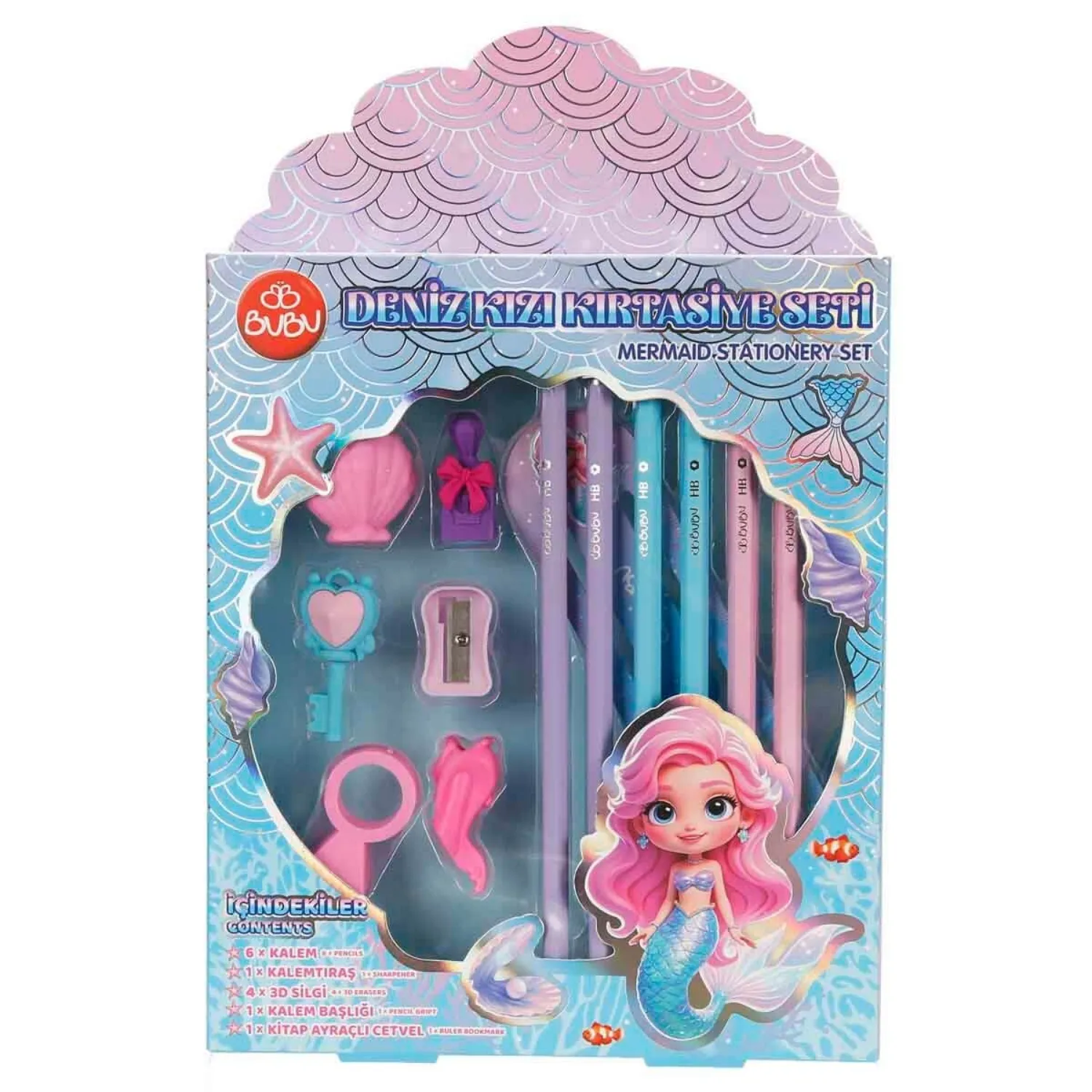 Bu-Bu Kırtasiye Seti Deniz Kızı