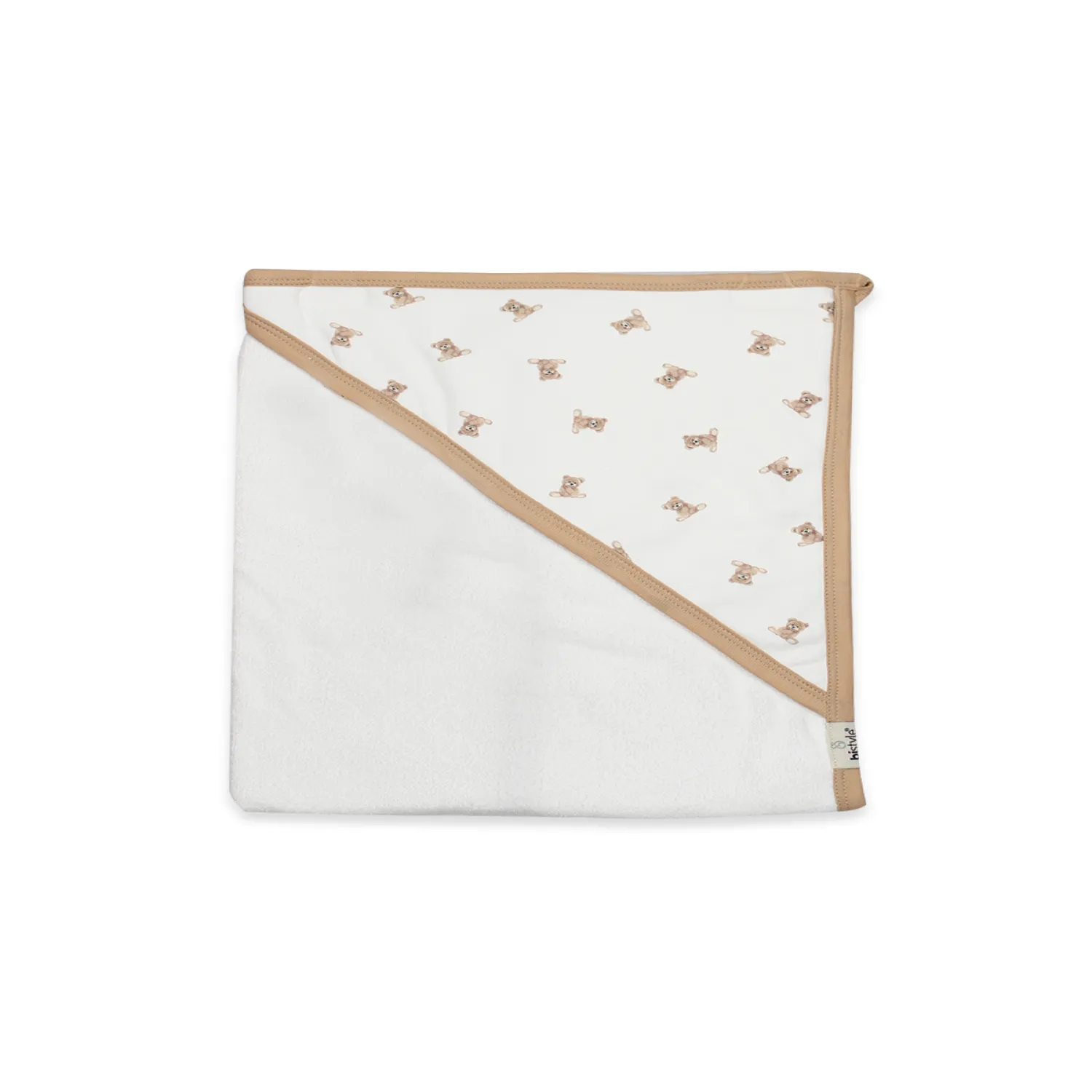Bistyle Havlu I am So Bear 85x90cm Bej - Ekru