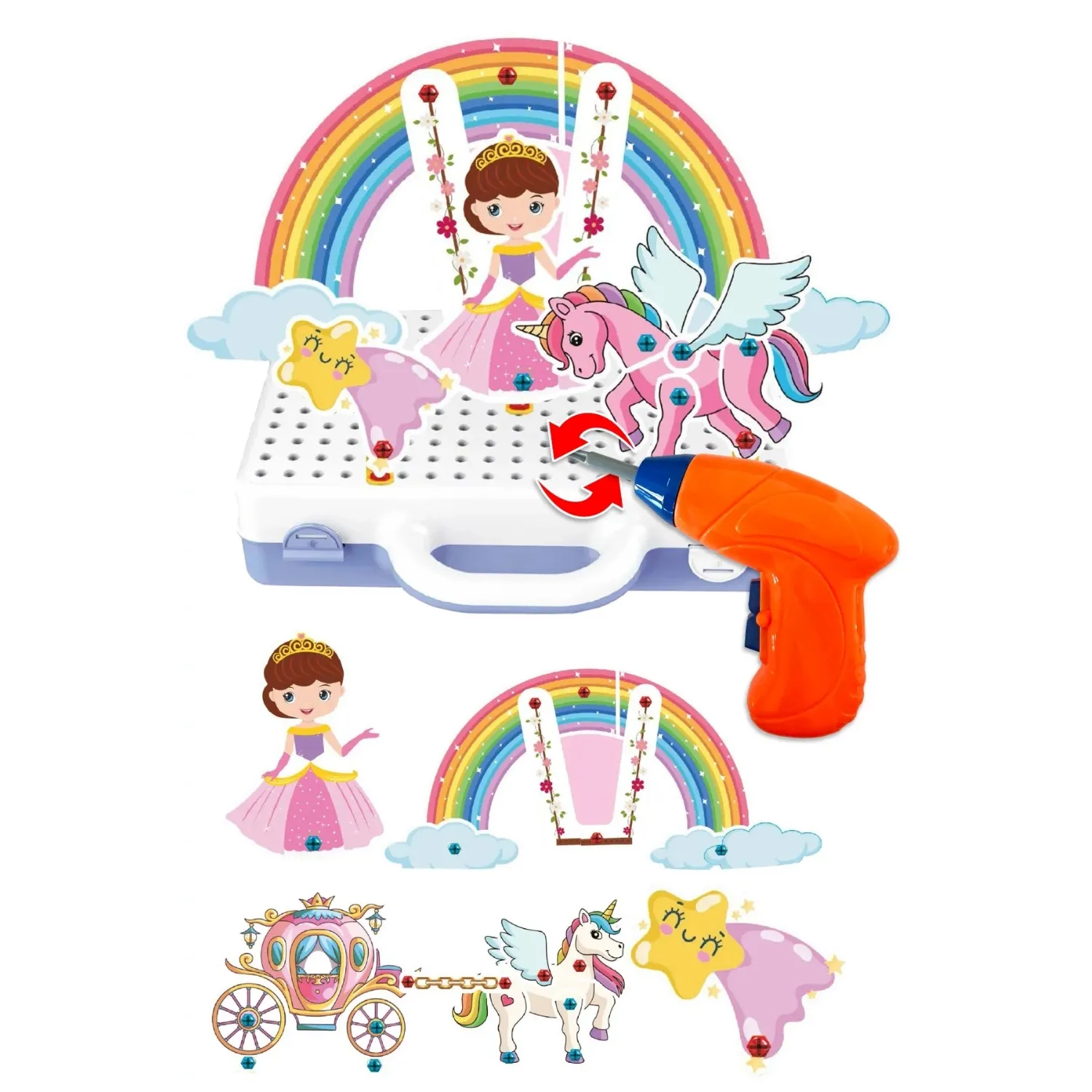 Eğitici Matkap Seti Unicorn 3D Stem Creative