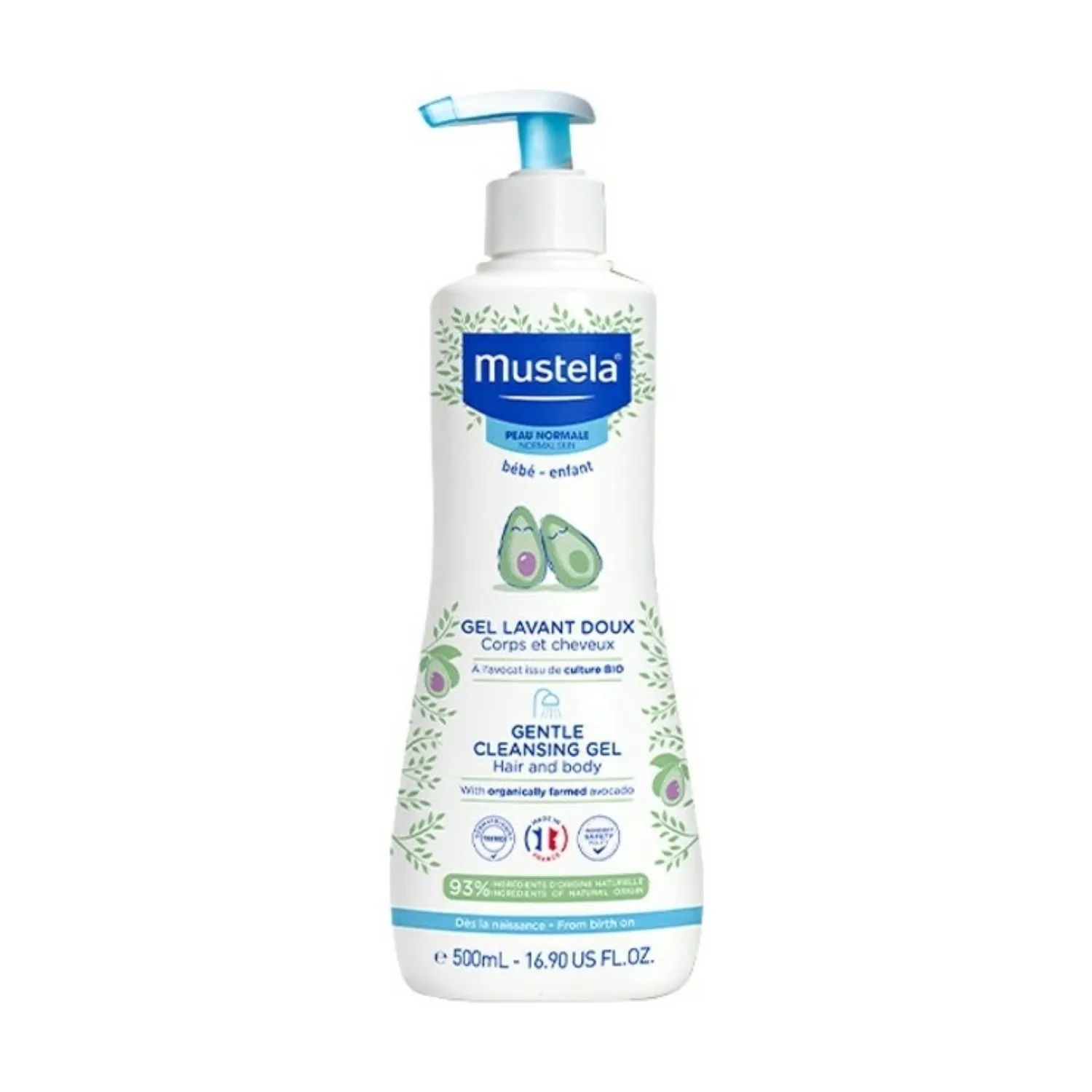 Mustela Yenidoğan Şampuanı Avokado İçeriği 500 ml x2