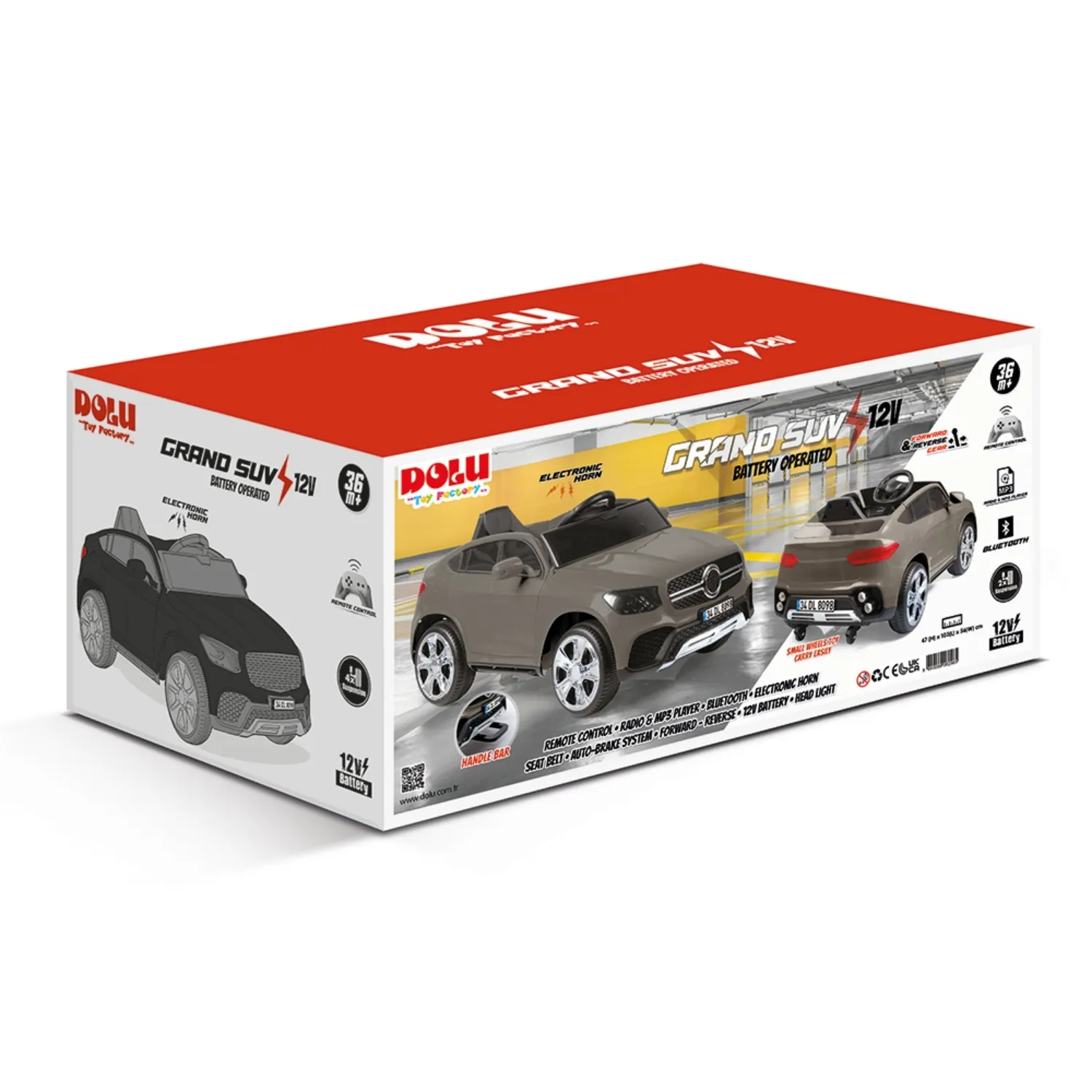 Dolu Grand SUV Akülü Araba Uzaktan Kumandalı 12V Kahverengi