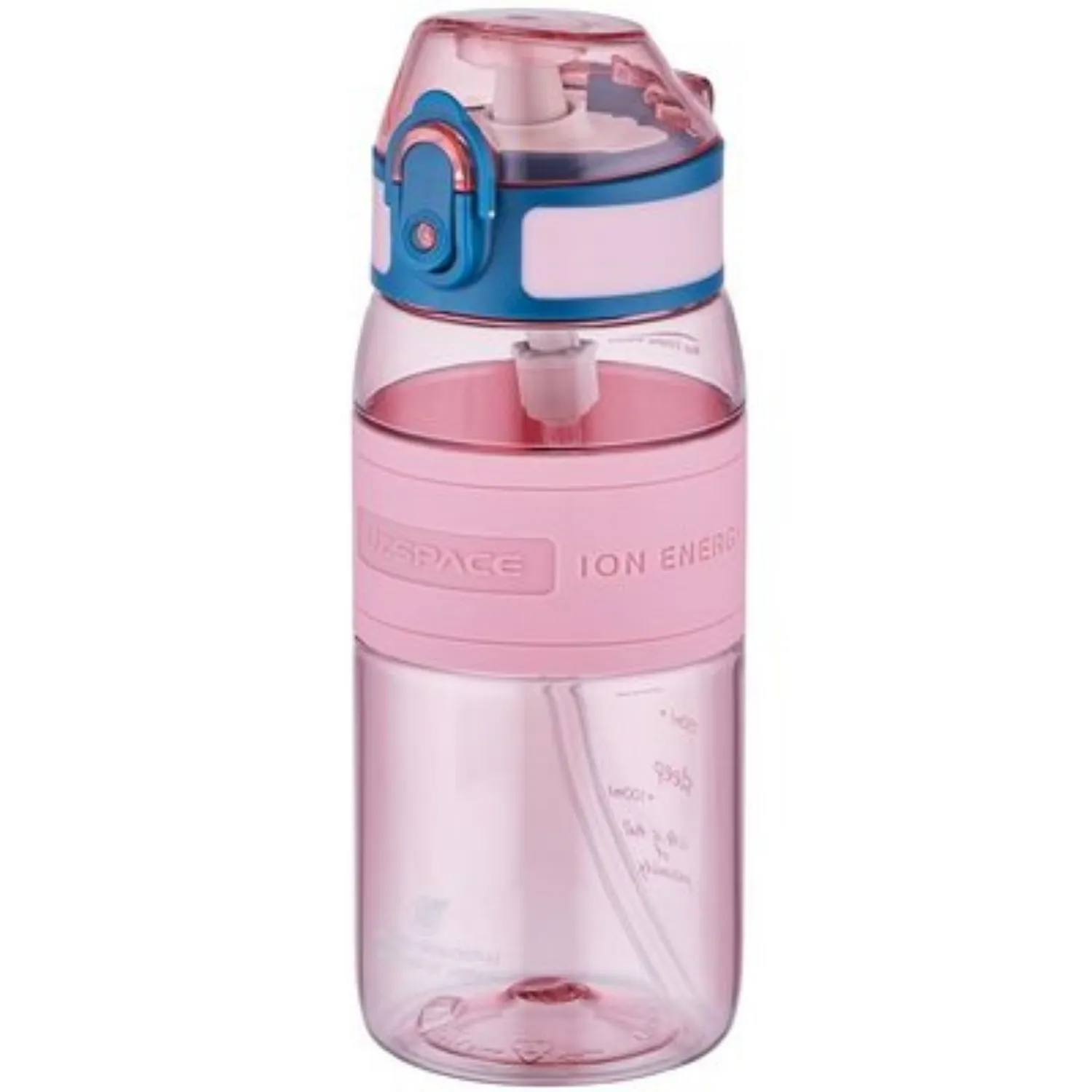 Uzspace Tritan Pipetli Suluk 440 ml Parlak Pembe