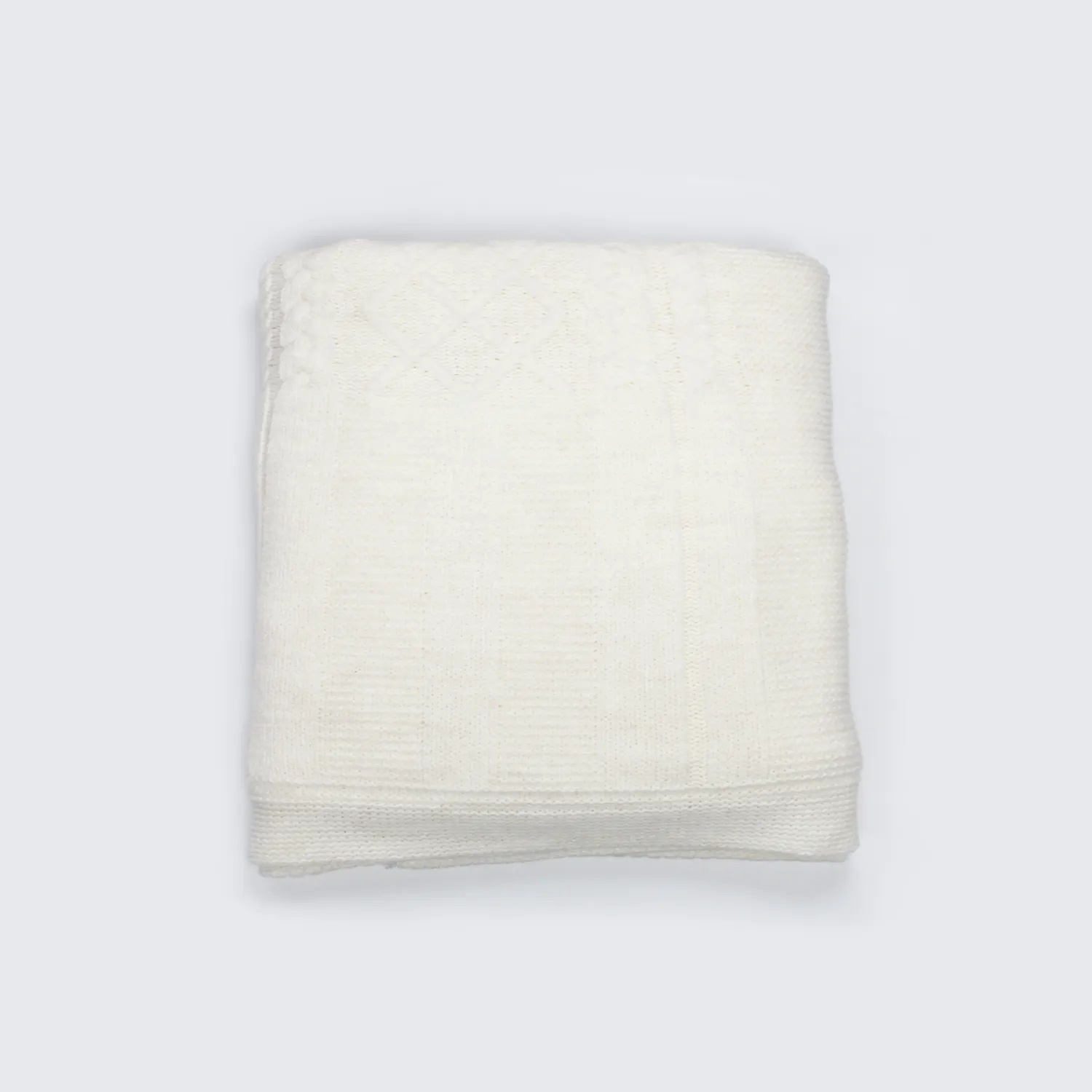 Bistyle Battaniye Welsoft Triko Winter Time 80x95cm Ekru