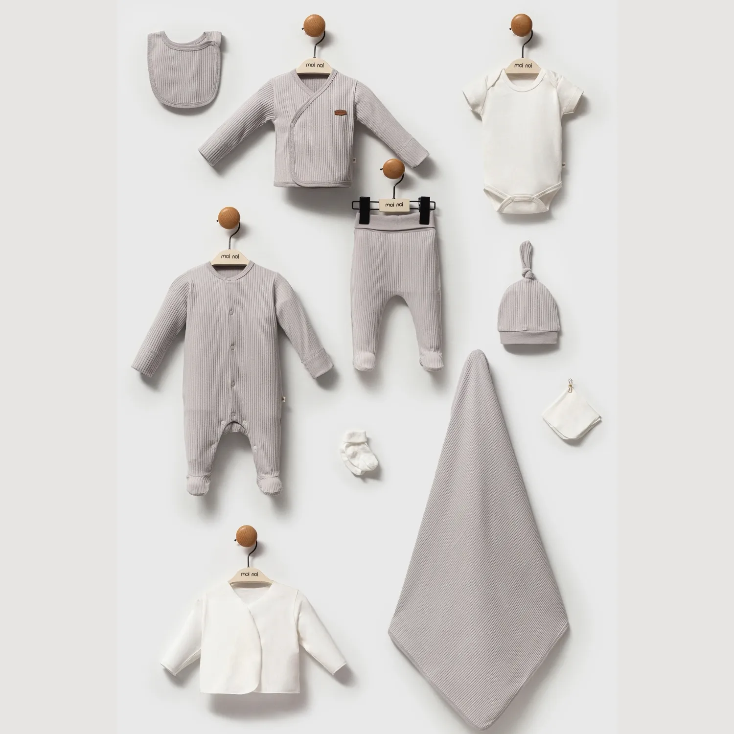 Moi Noi Hastane Çıkışı 10lu Raporlu Gri