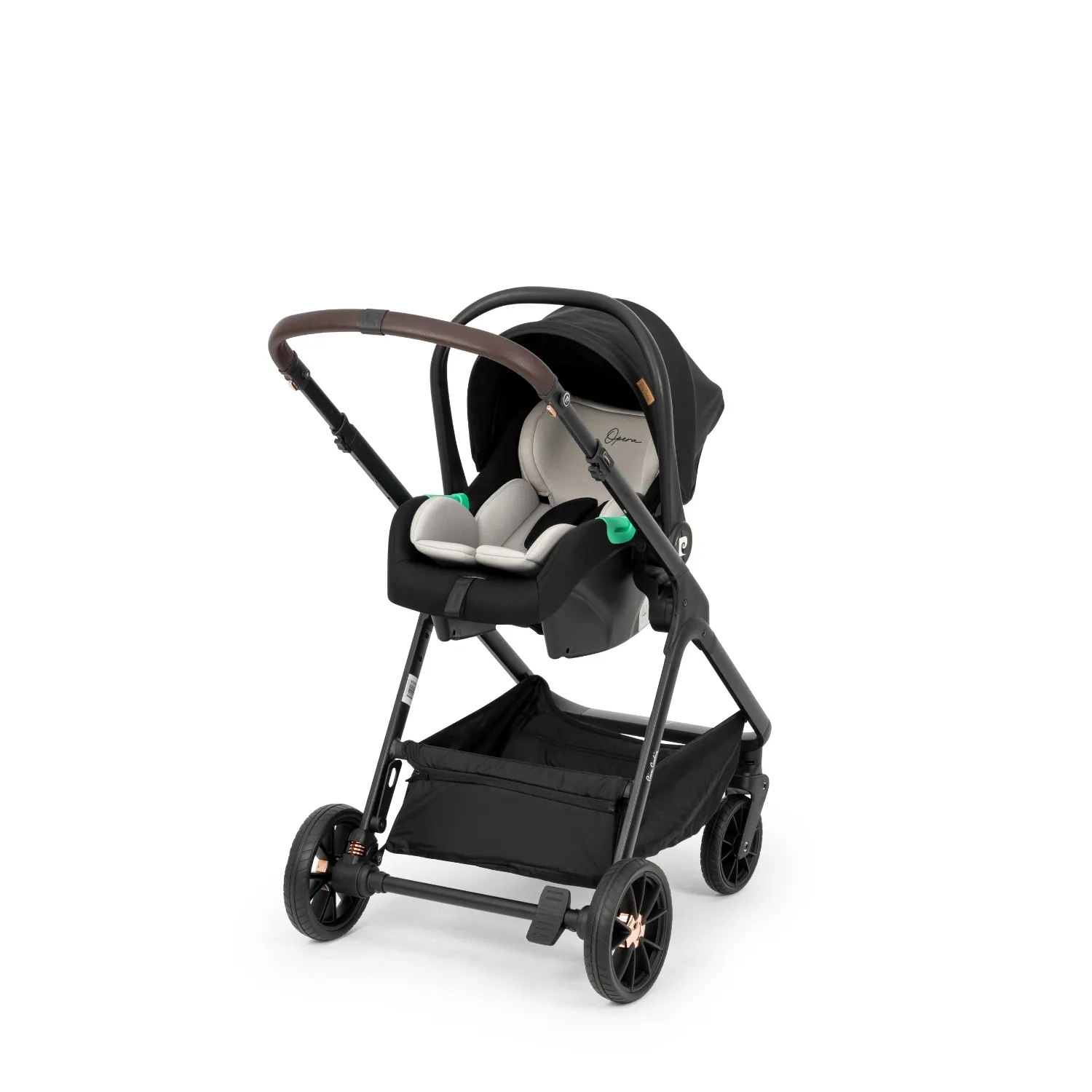 Pierre Cardin Opera Travel Sistem Bebek Arabası Deep Black