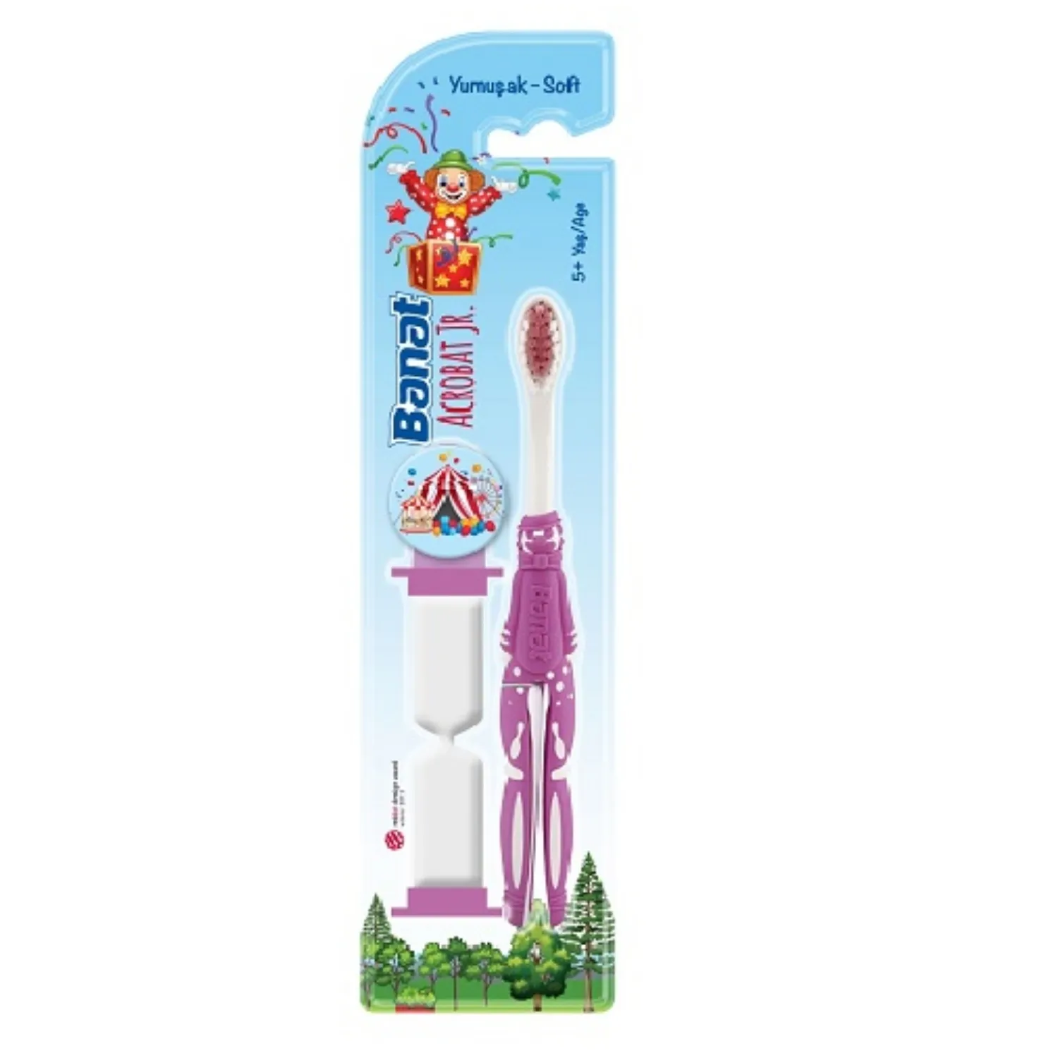 Banat Çocuk Diş Fırçası Kum Saatli Soft Acrobat Jr. 5+Yaş