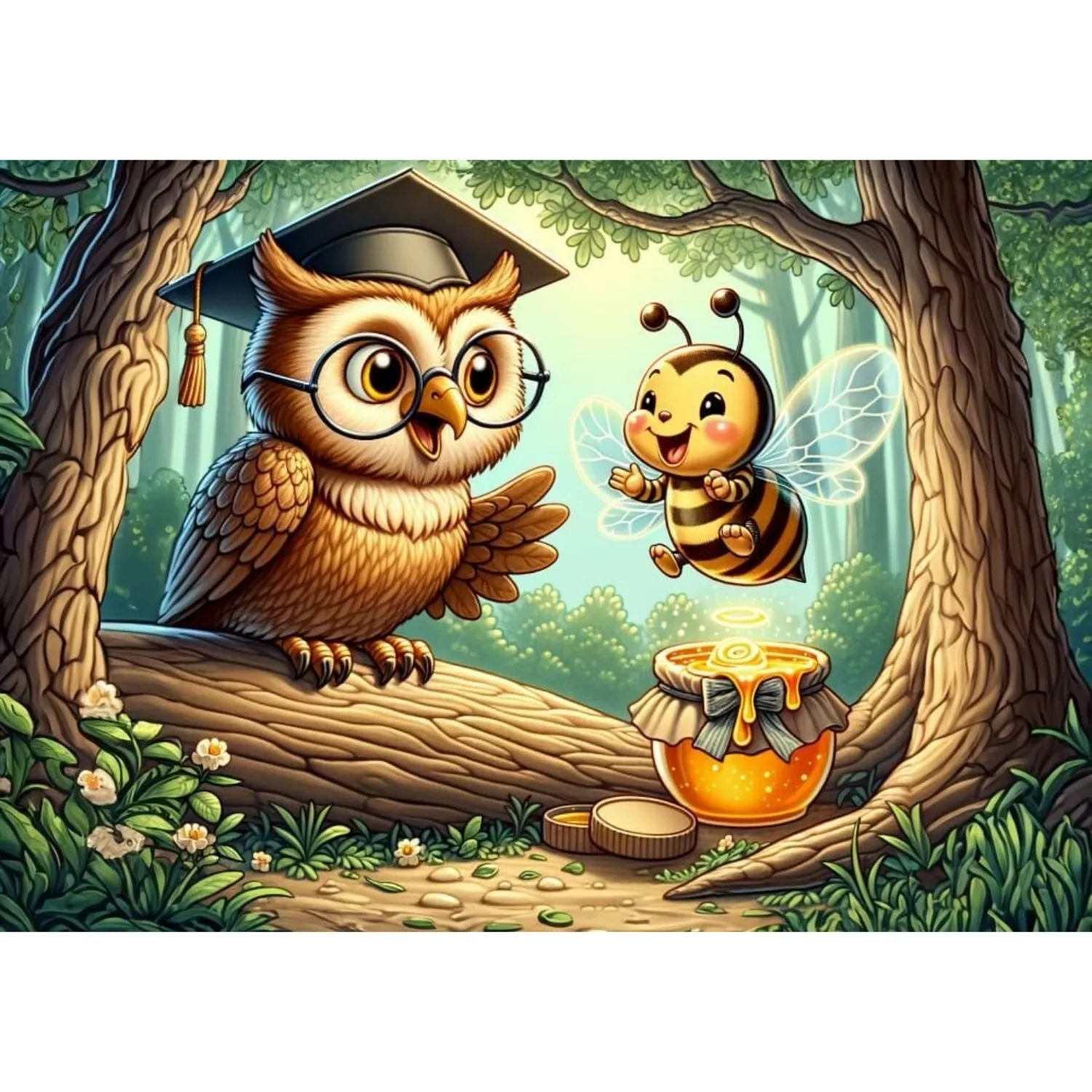 Art Çocuk Bilge Baykuş 50 Parça Puzzle