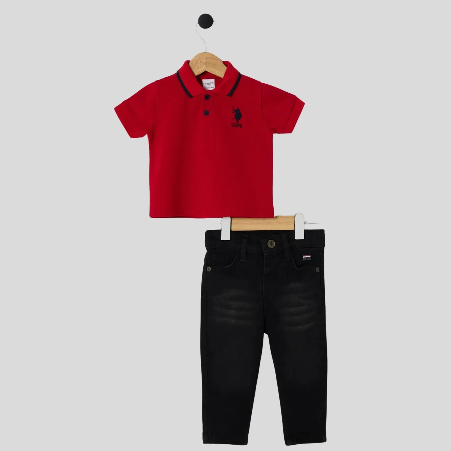 U.S. Polo 2li Takım T-Shirt Pike Kırmızı