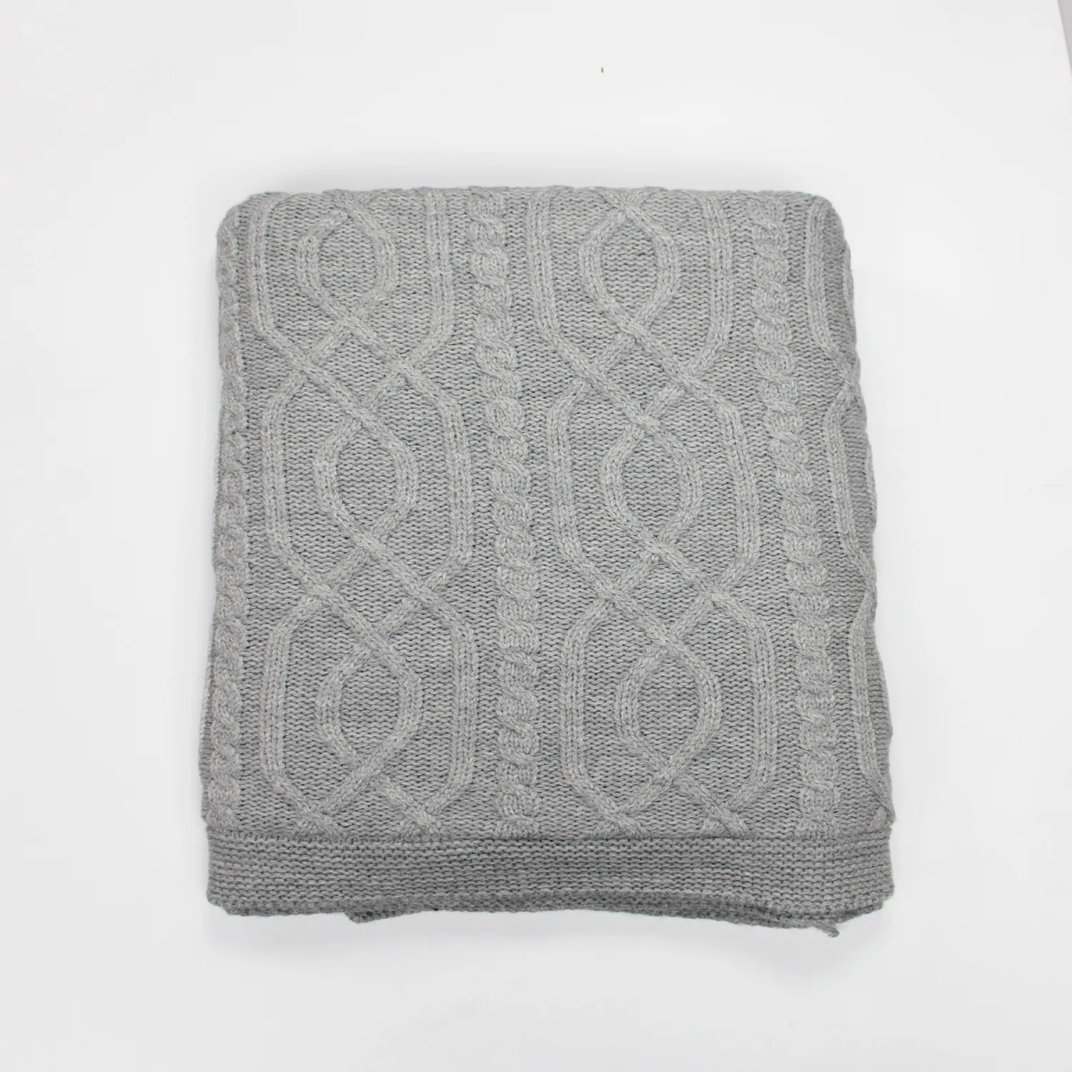 Bistyle Battaniye Welsoft Triko Winter Clothes 80x95cm Koyu Gri