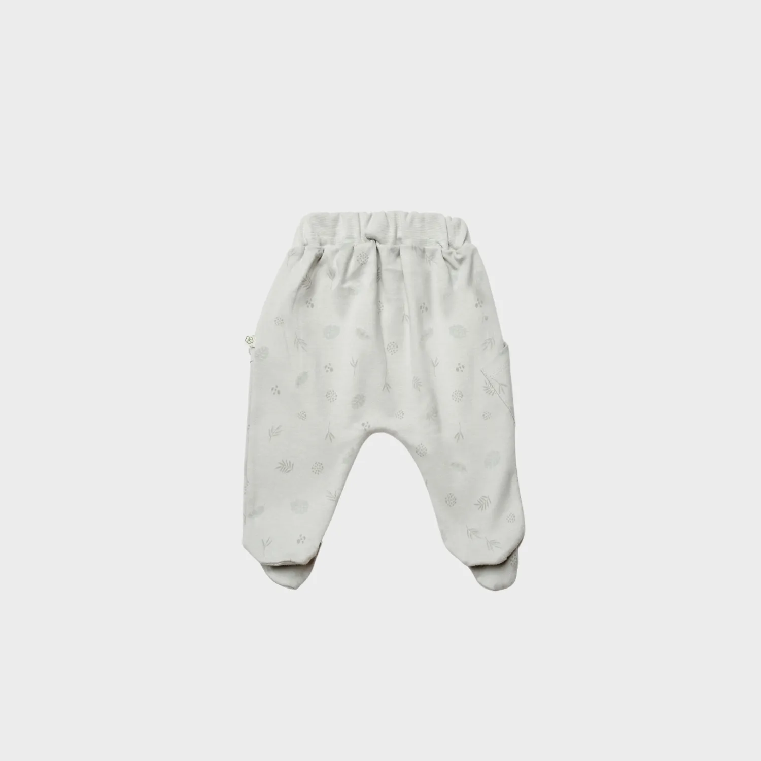 Bibaby Organik Pantolon Patikli Love Our Earth Yeşil