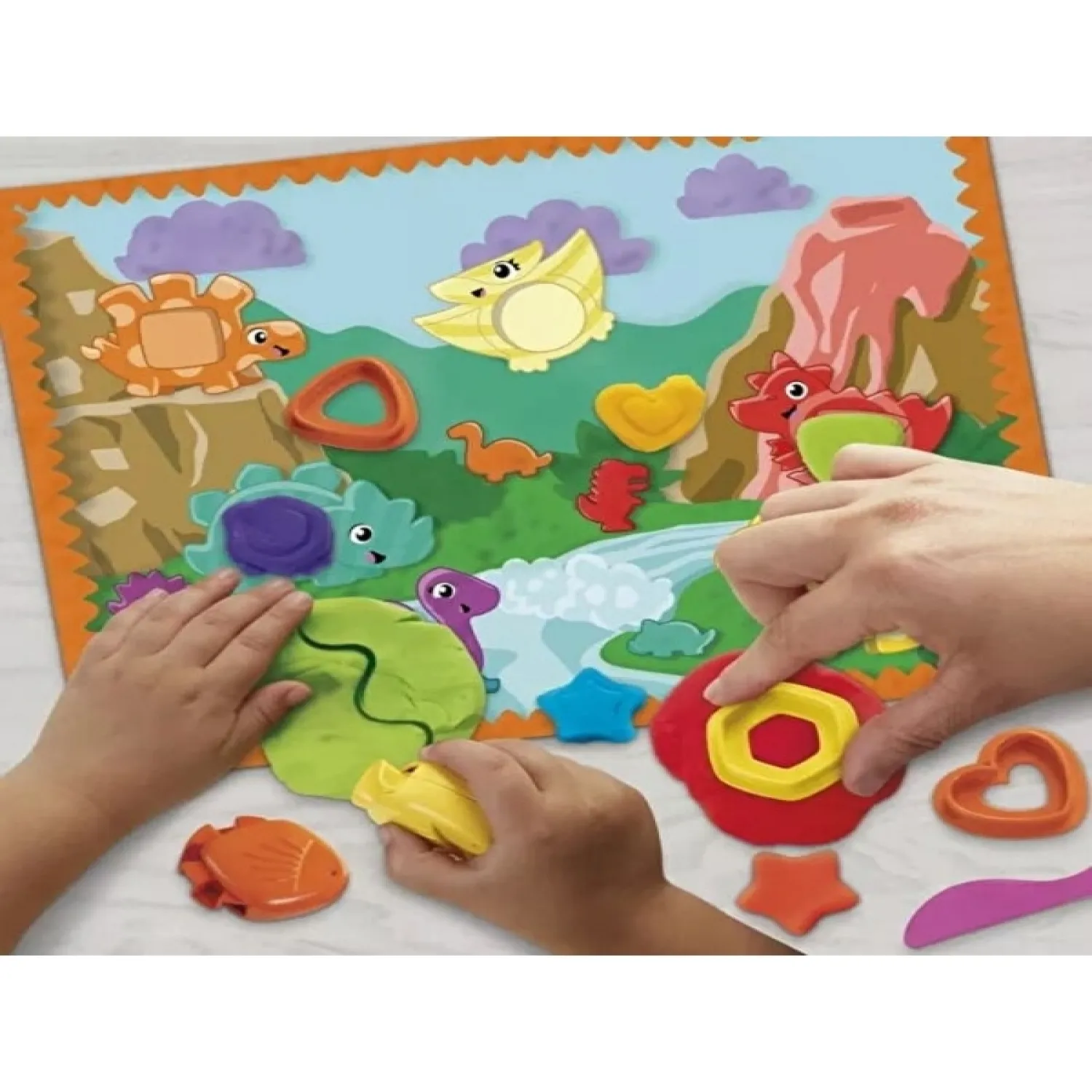 Play-Doh Shapes And Colors Dıno