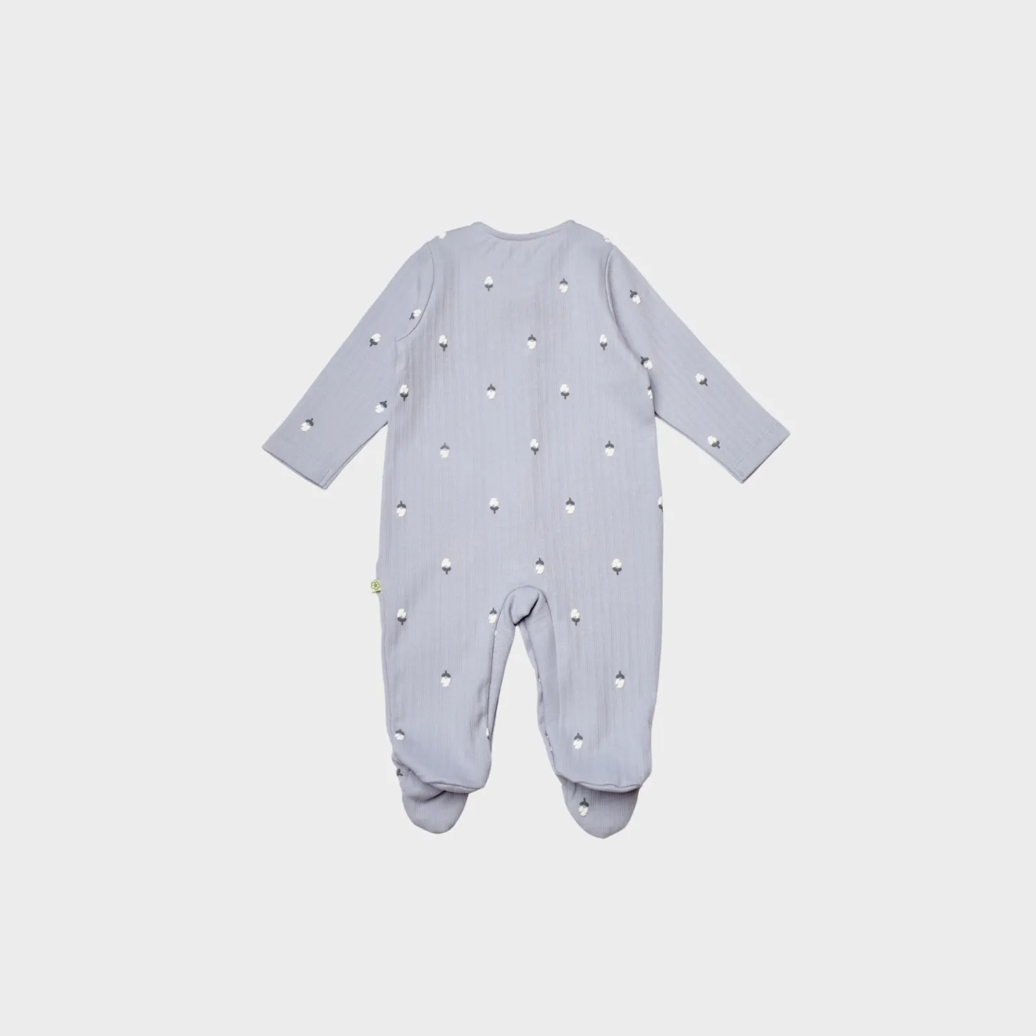 Bibaby Organik Tulum Love Floral Ekru - Lila