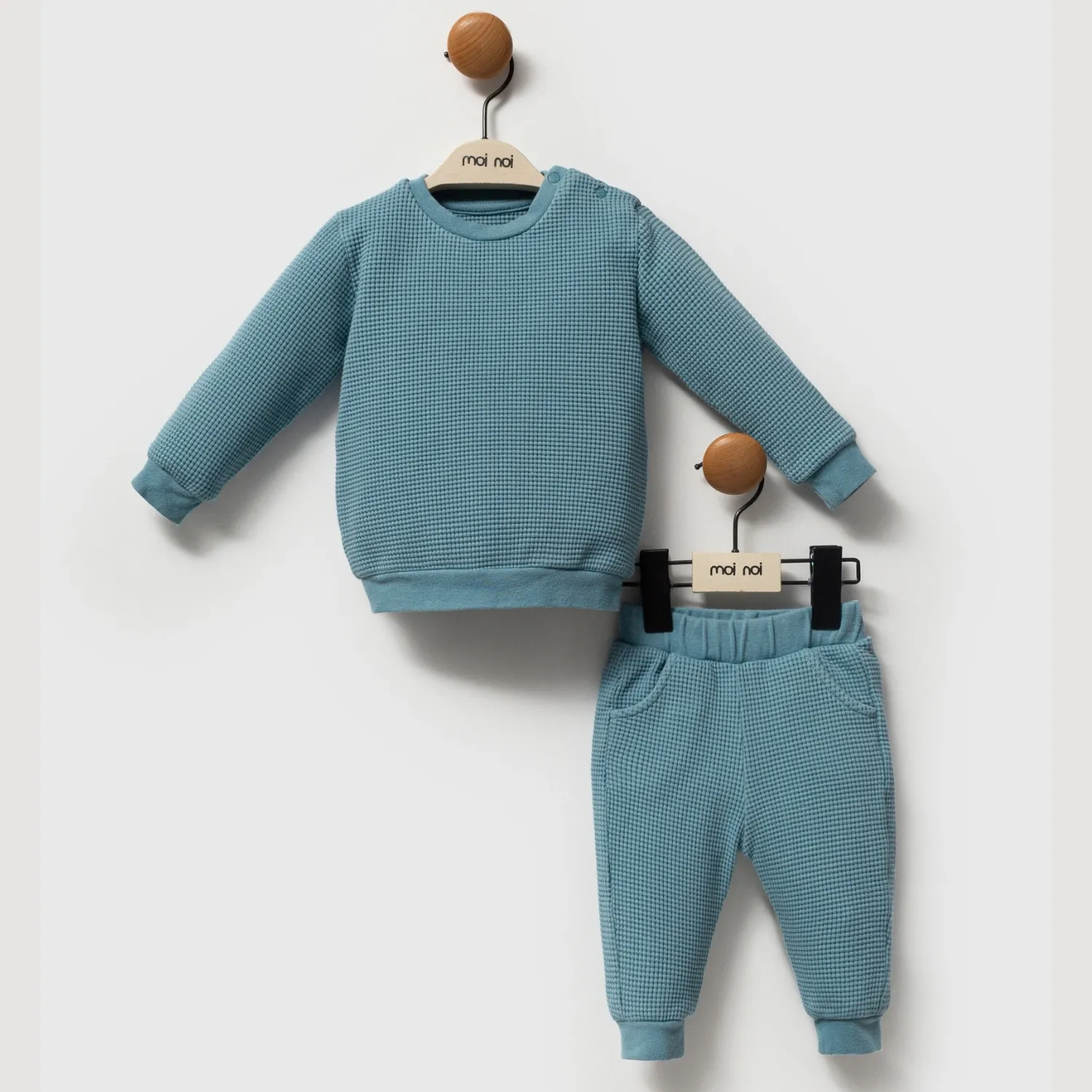 Moi Noi 2li Takım Waffle Petrol