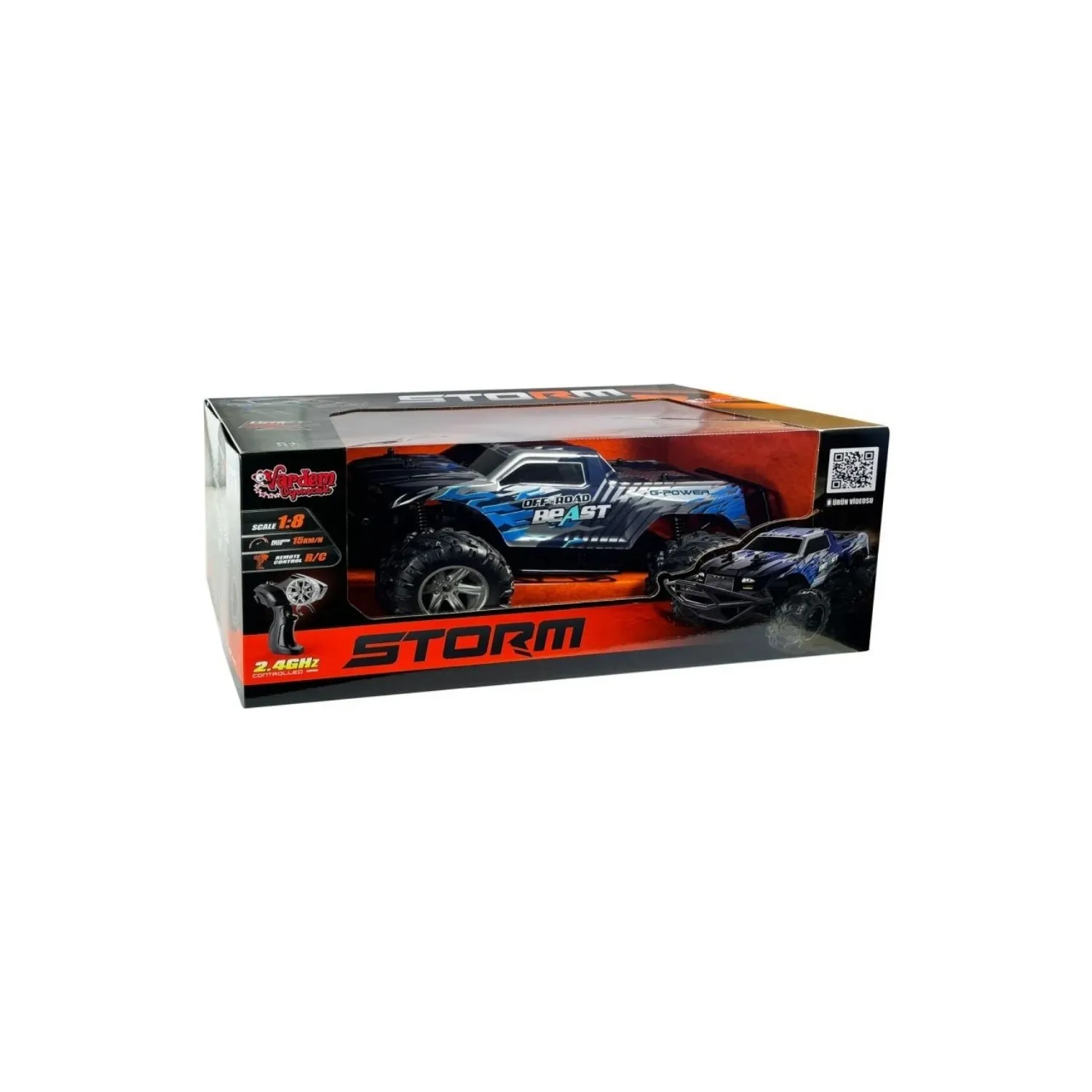 Vardem Uzaktan Kumandalı Full Fonksiyon 2.4Ghz Şarjlı Storm Off Road Araba 1:8 