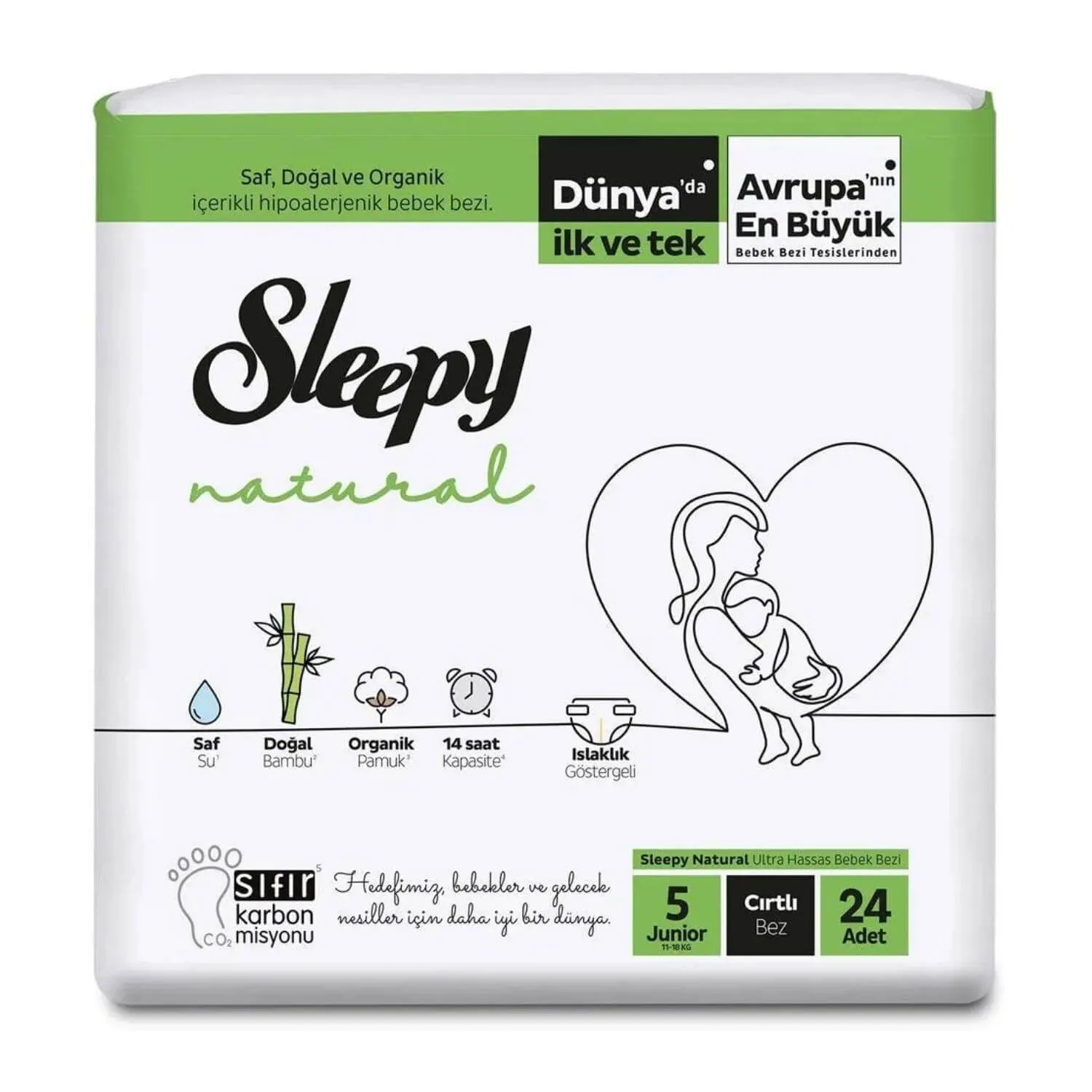 Sleepy Bebek Bezi 5 Beden Junior 11-18 Kg 24lü