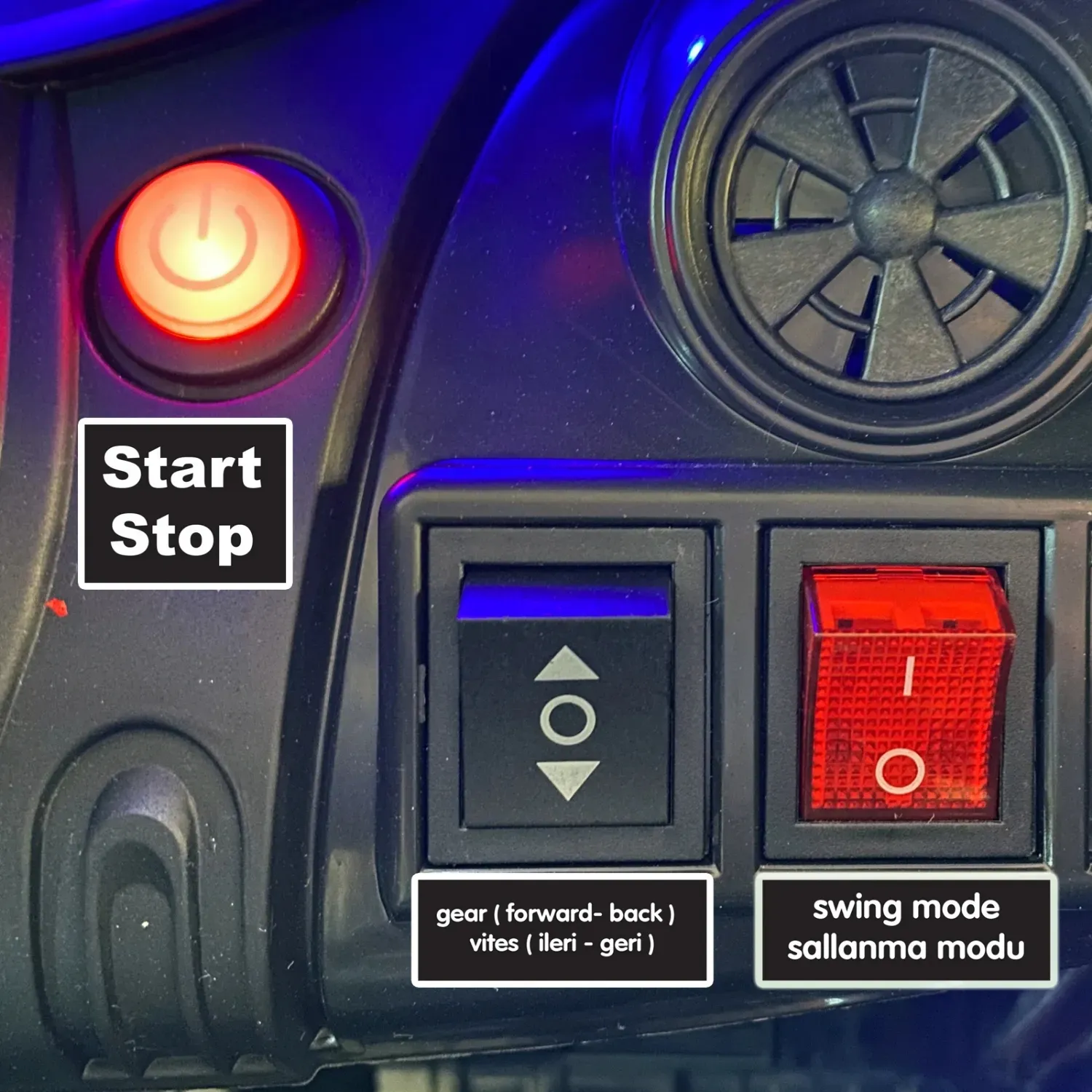 Viento GT Akülü Araba Kumandalı 4*2 12 Volt Gri