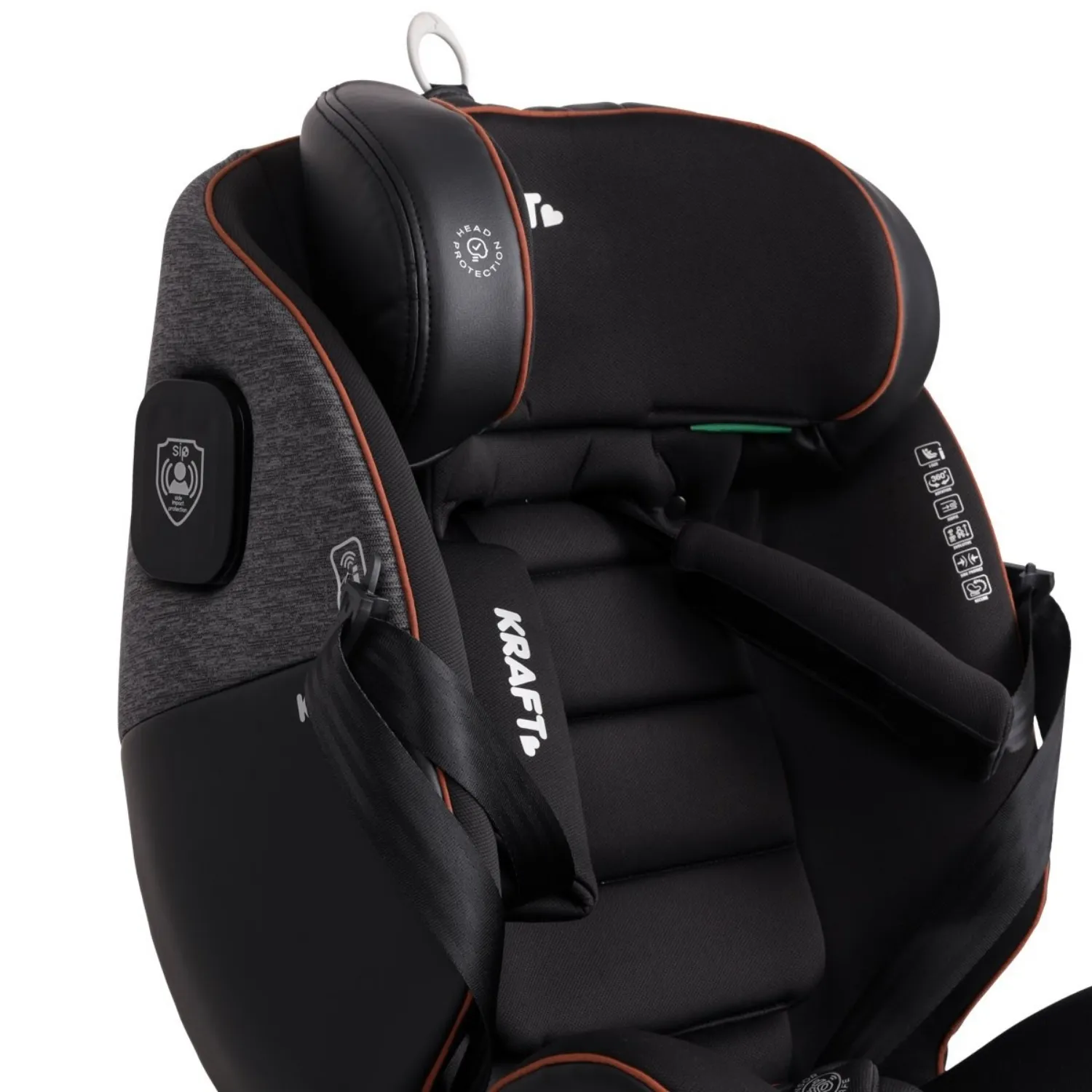 Kraft Galler I-Size Oto Koltuğu 0-36 Kg Koyu Gri