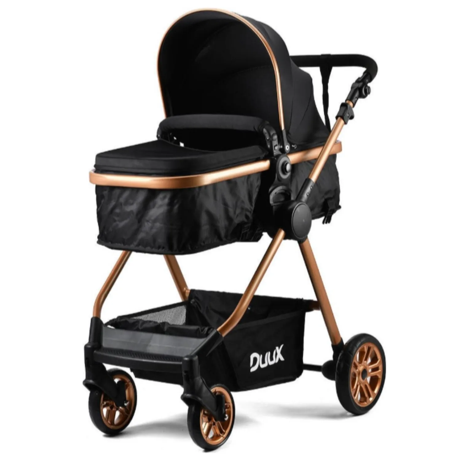 Duux Apex Plus Travel Sistem Bebek Arabası Gold Siyah