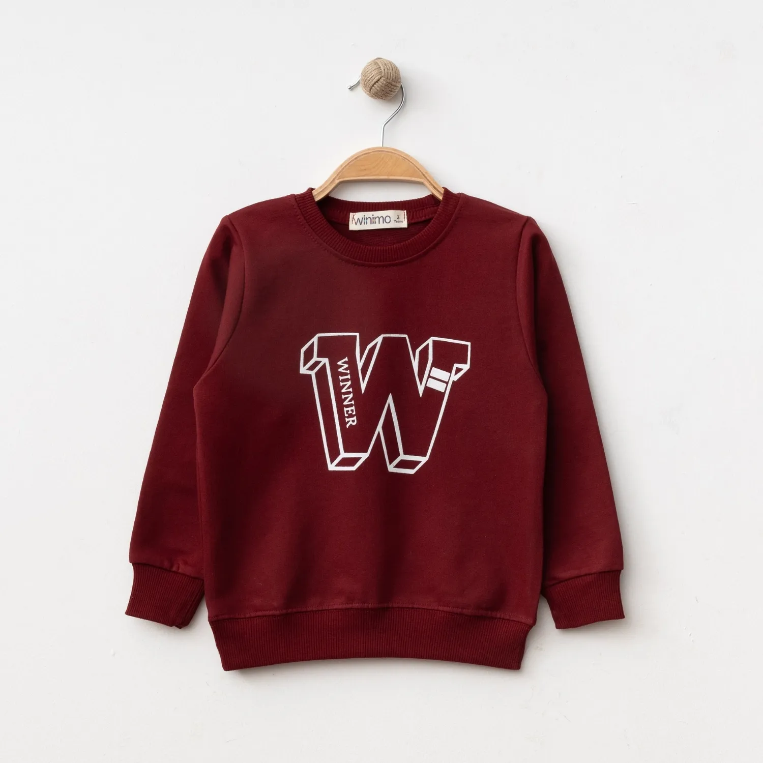 Winimo Sweatshirt W Baskılı Bordo